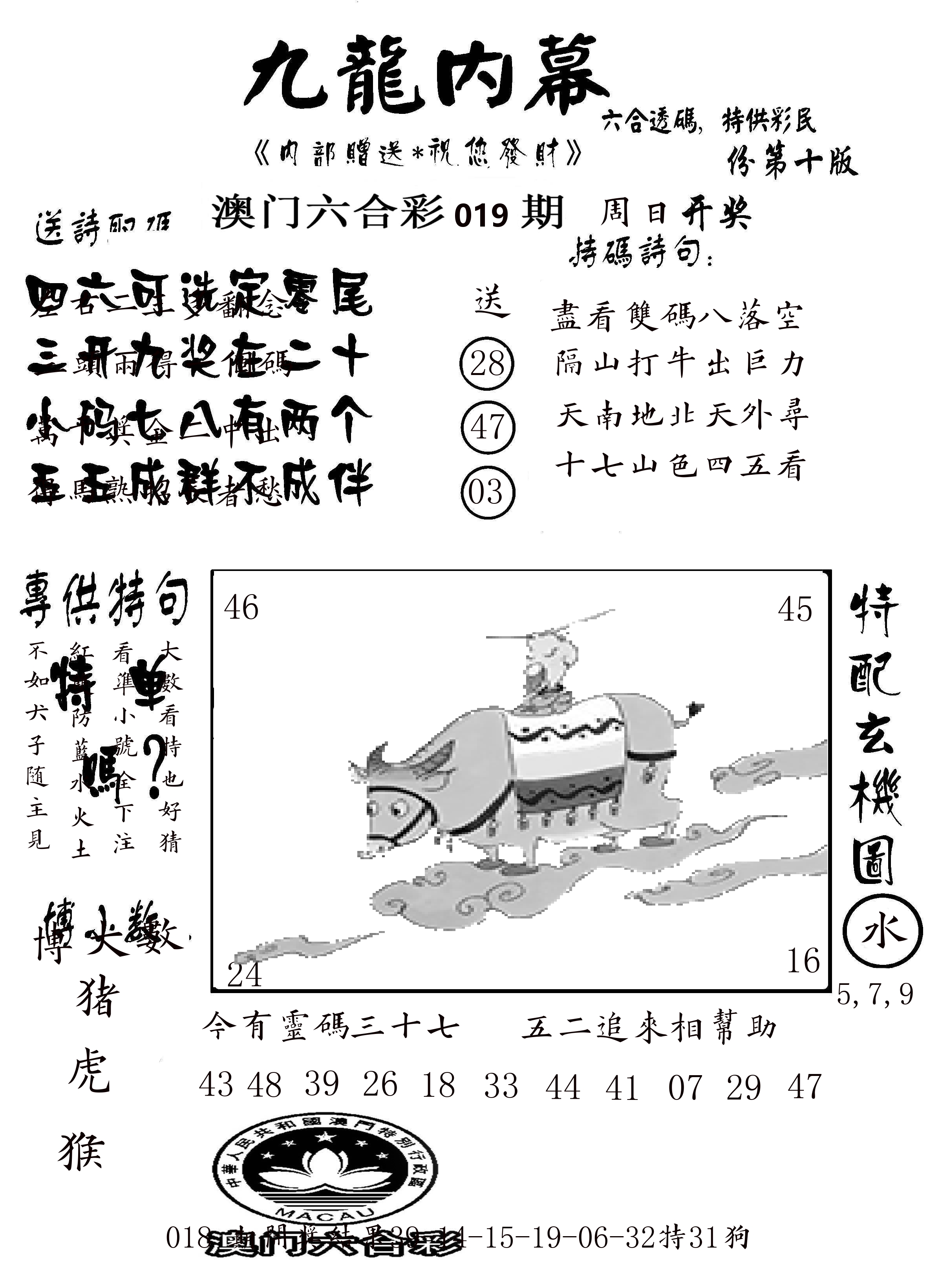 澳门传真2 第19期