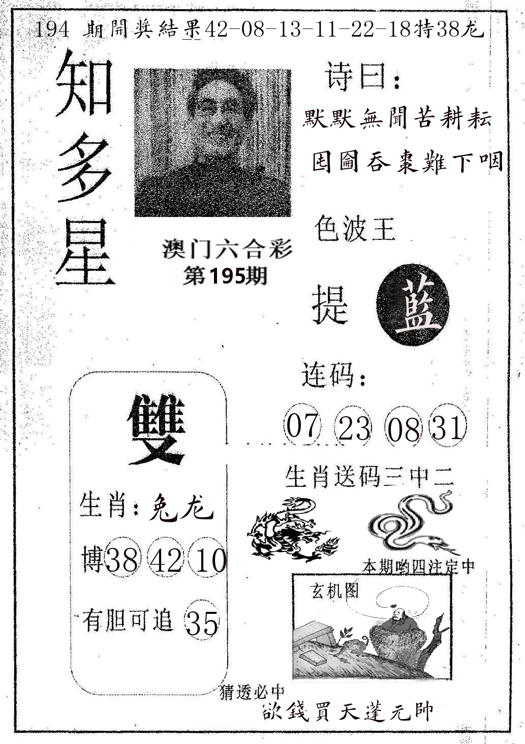 知多星 第195期