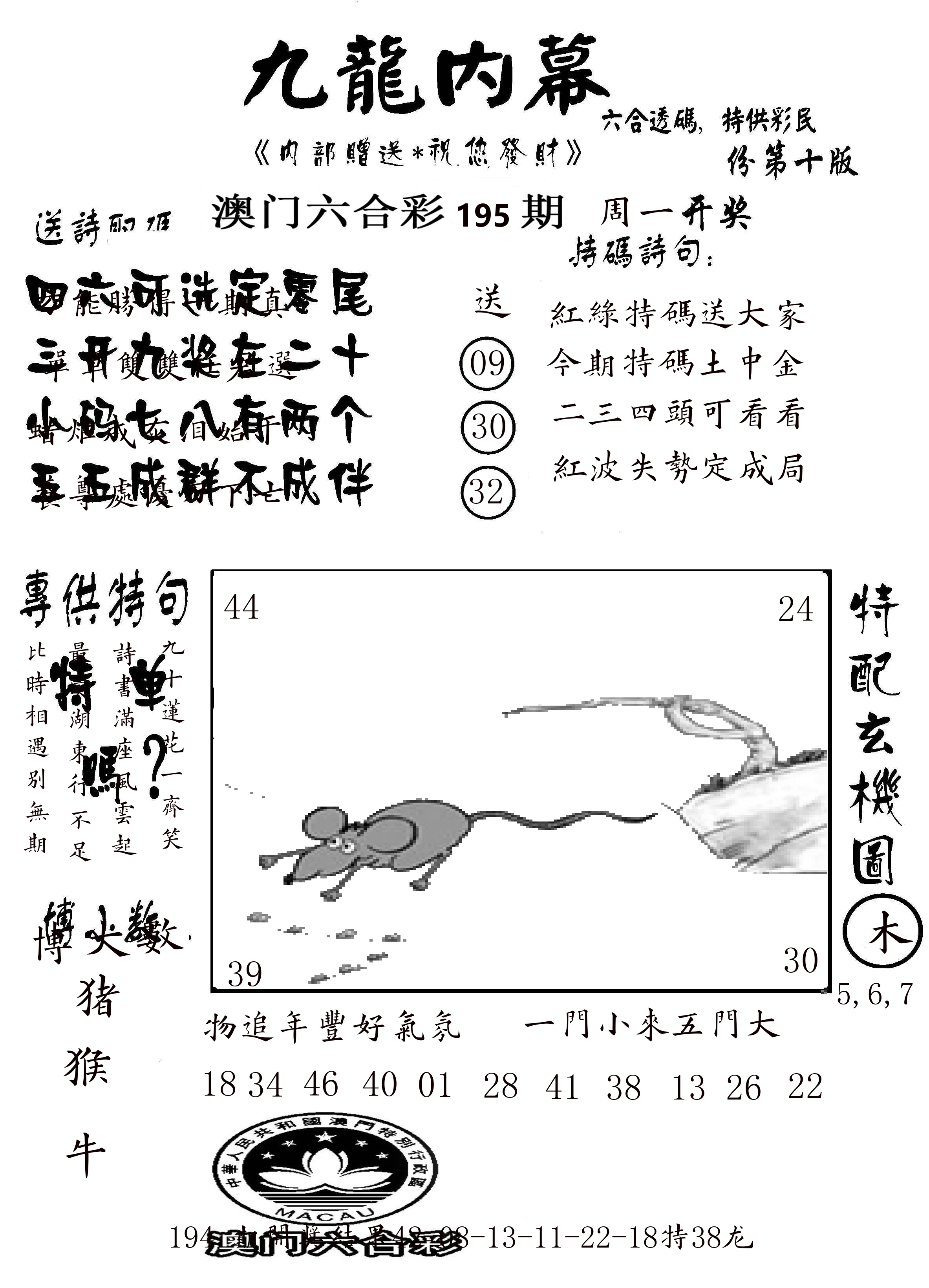 澳门传真2 第195期