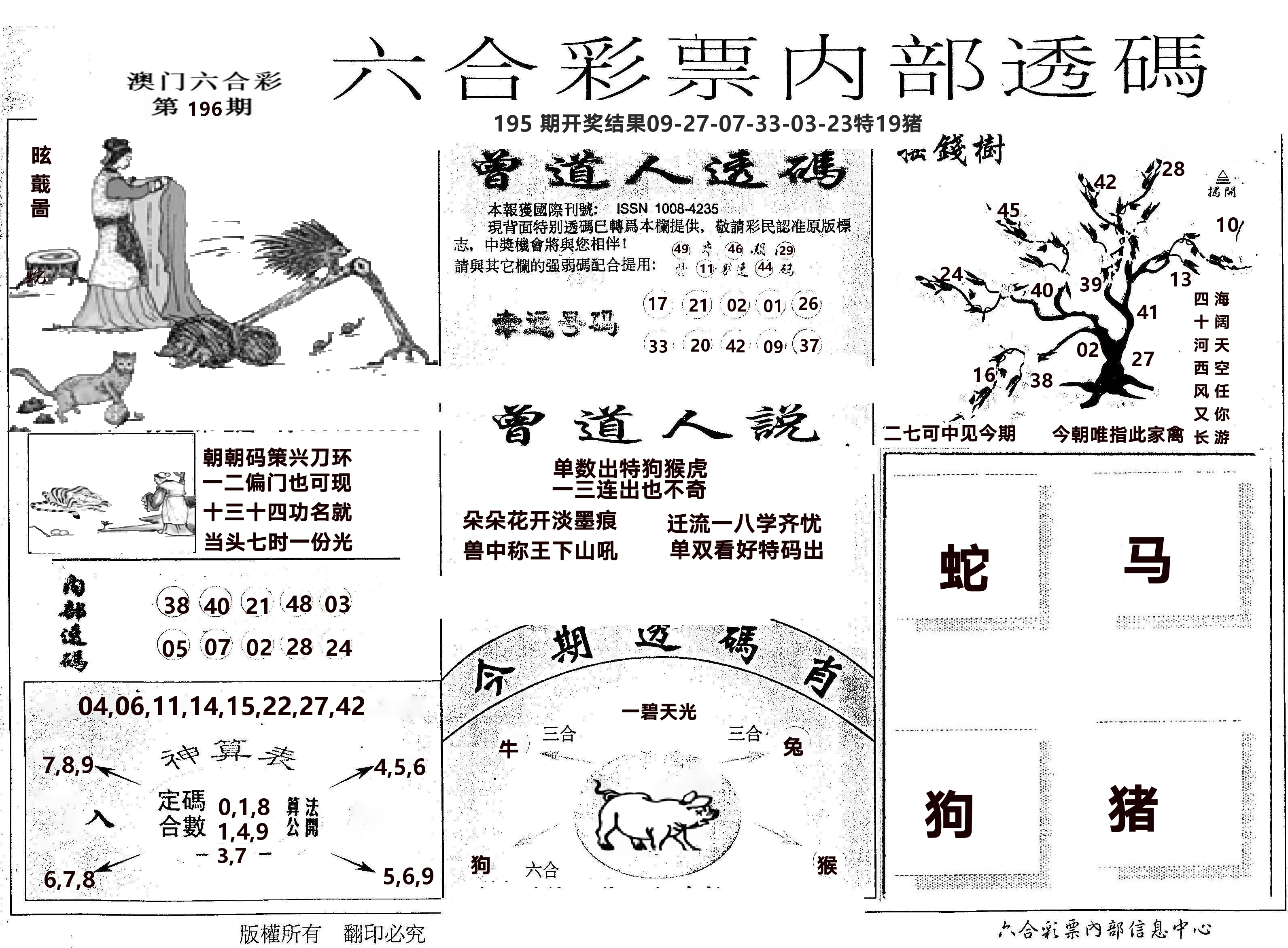 内部透码(信封) 第196期