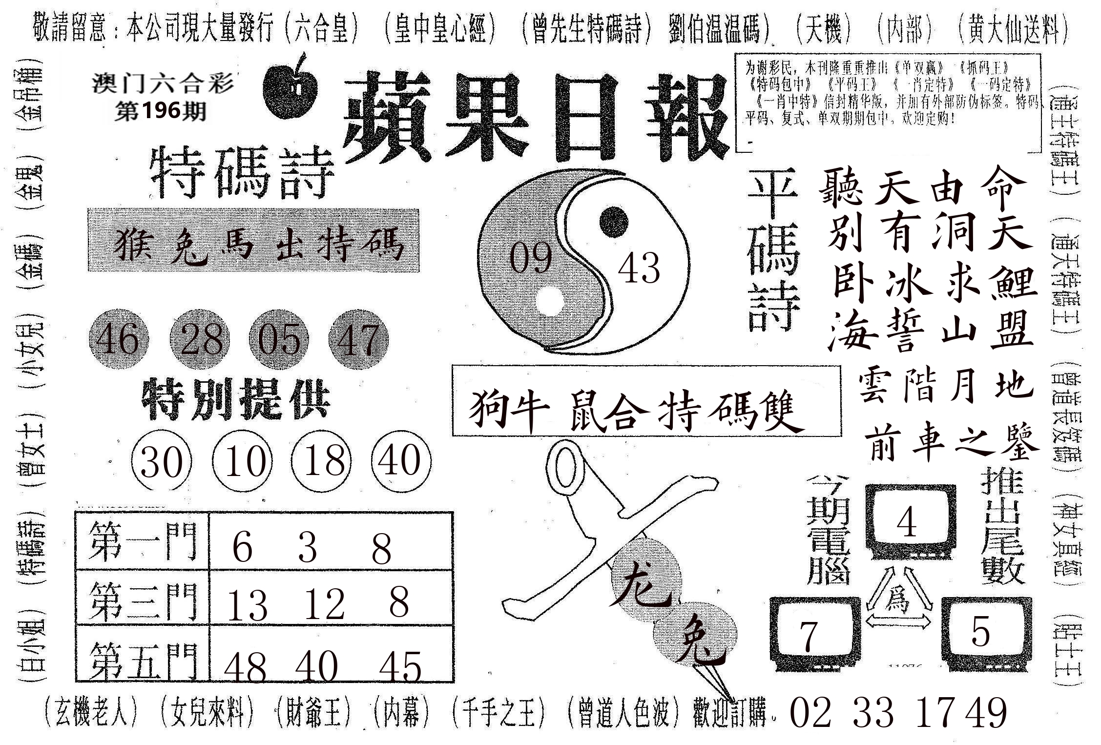 新苹果日报 第196期