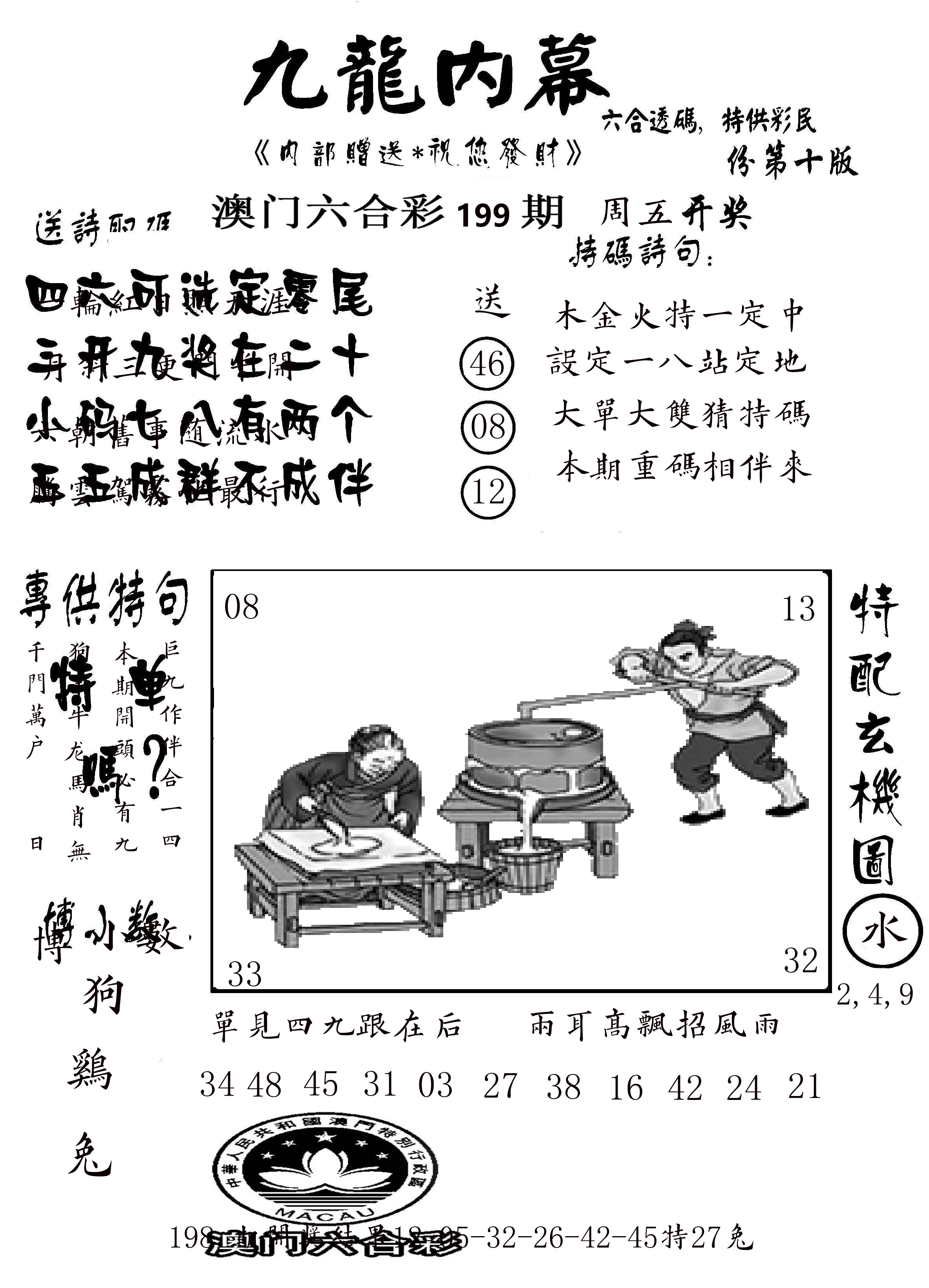 澳门传真2 第199期