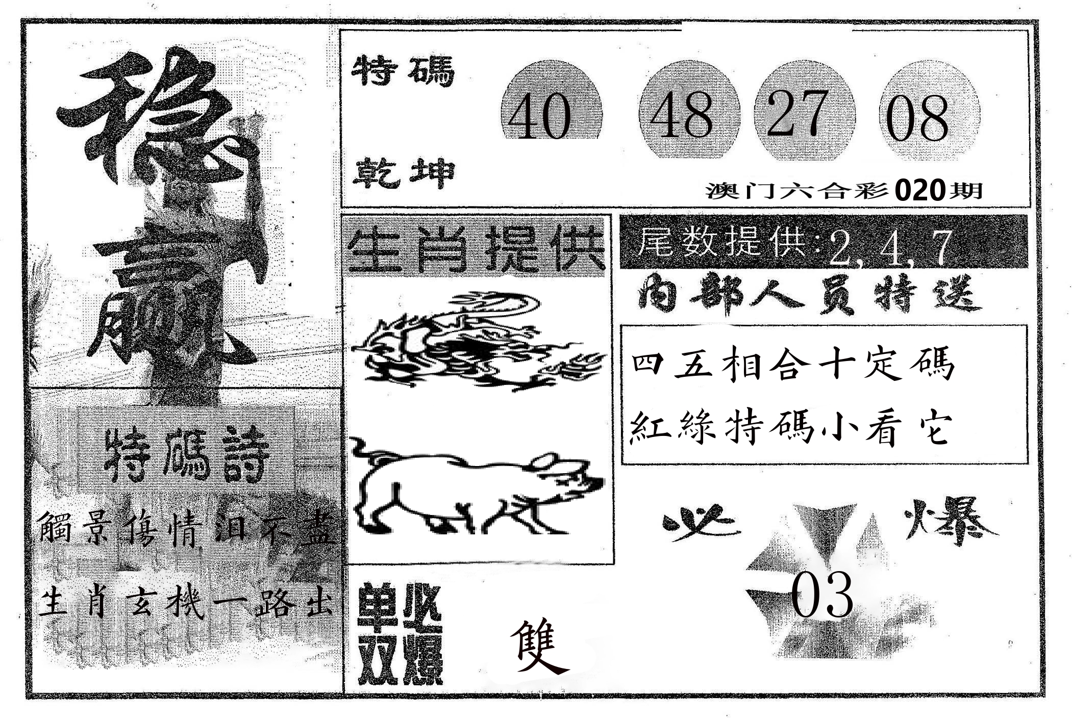 稳赢 第20期
