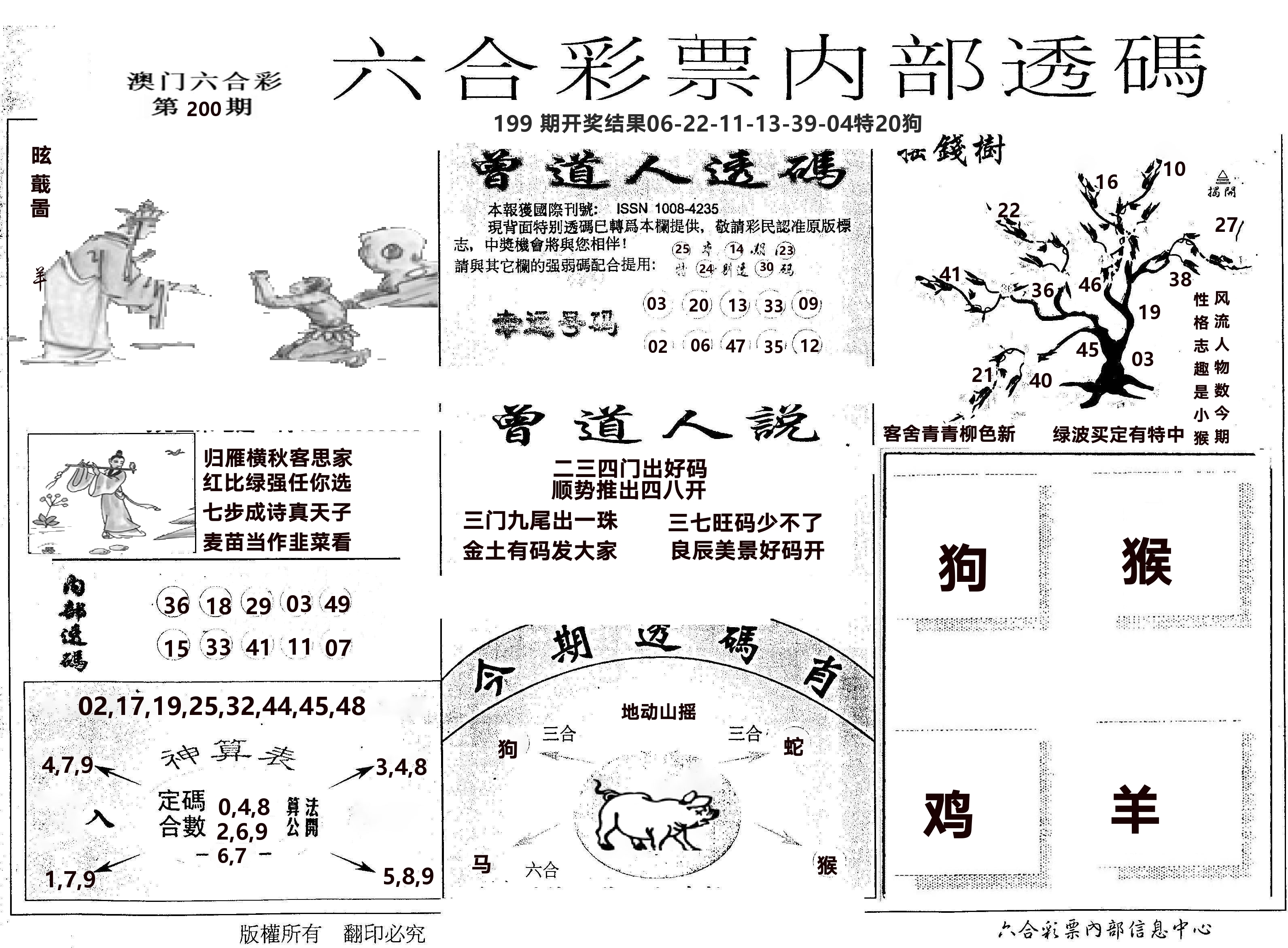 内部透码(信封) 第200期