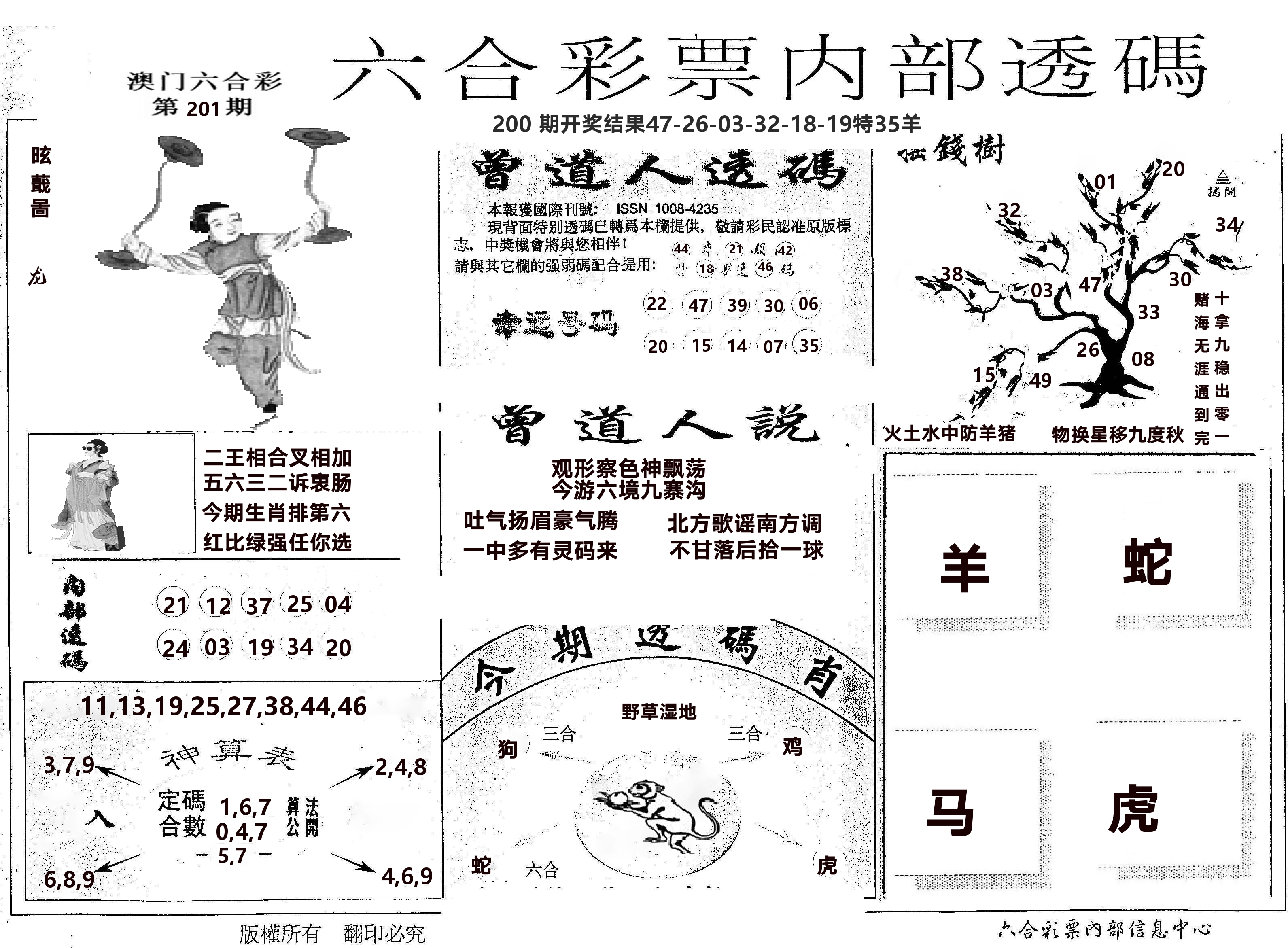 内部透码(信封) 第201期
