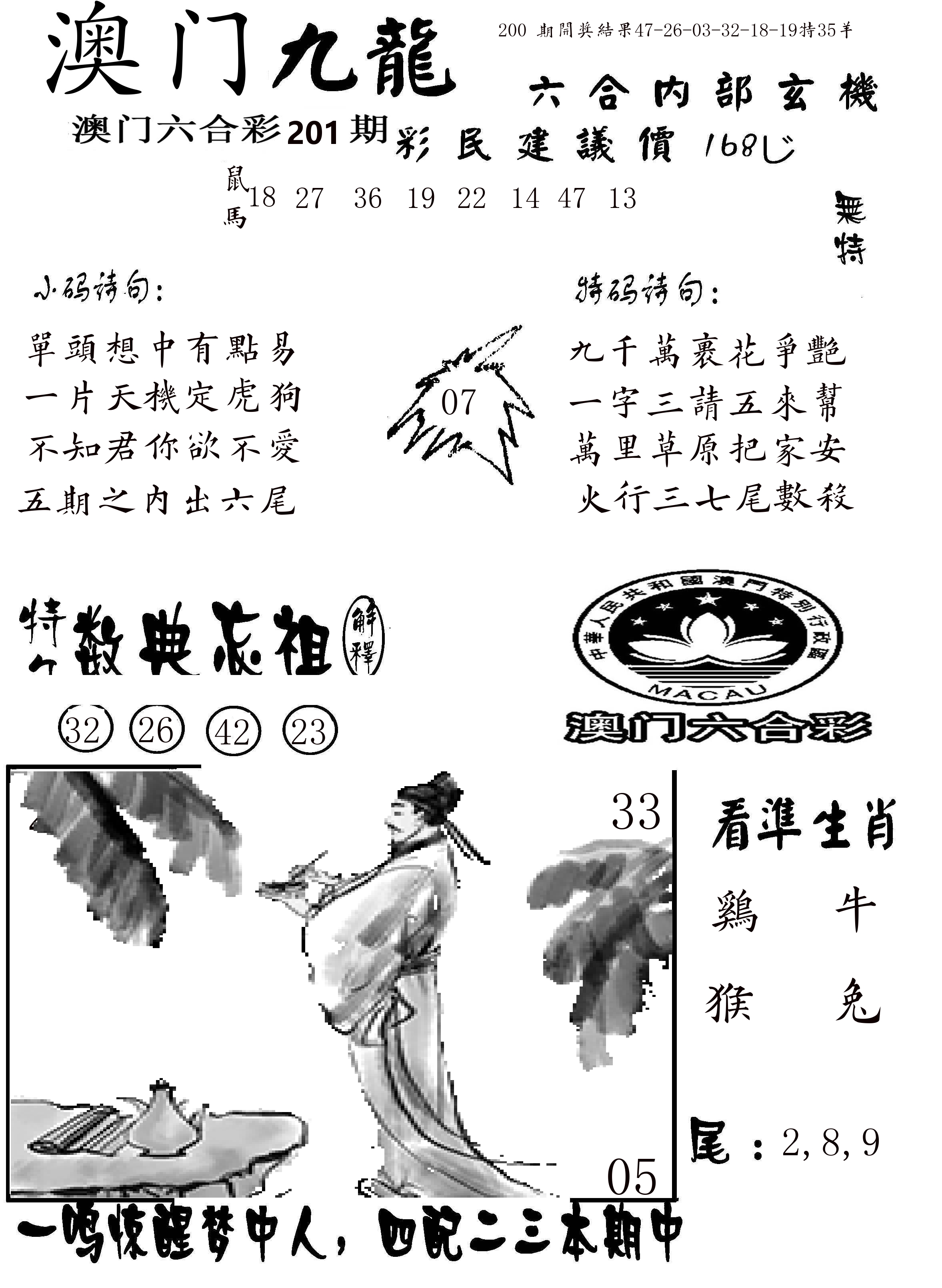 澳门传真1 第201期