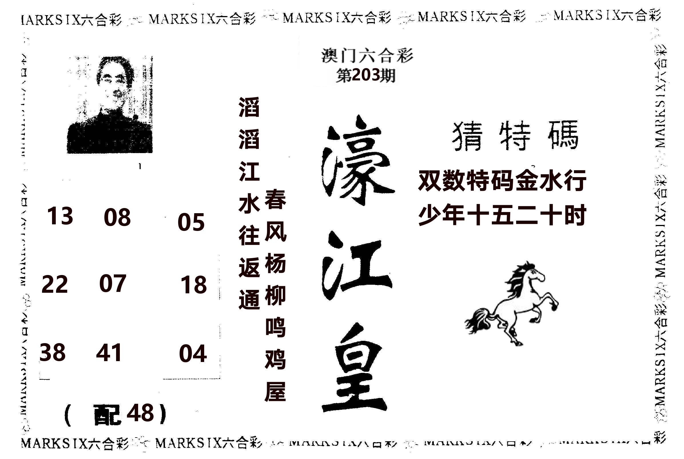 濠江皇 第203期