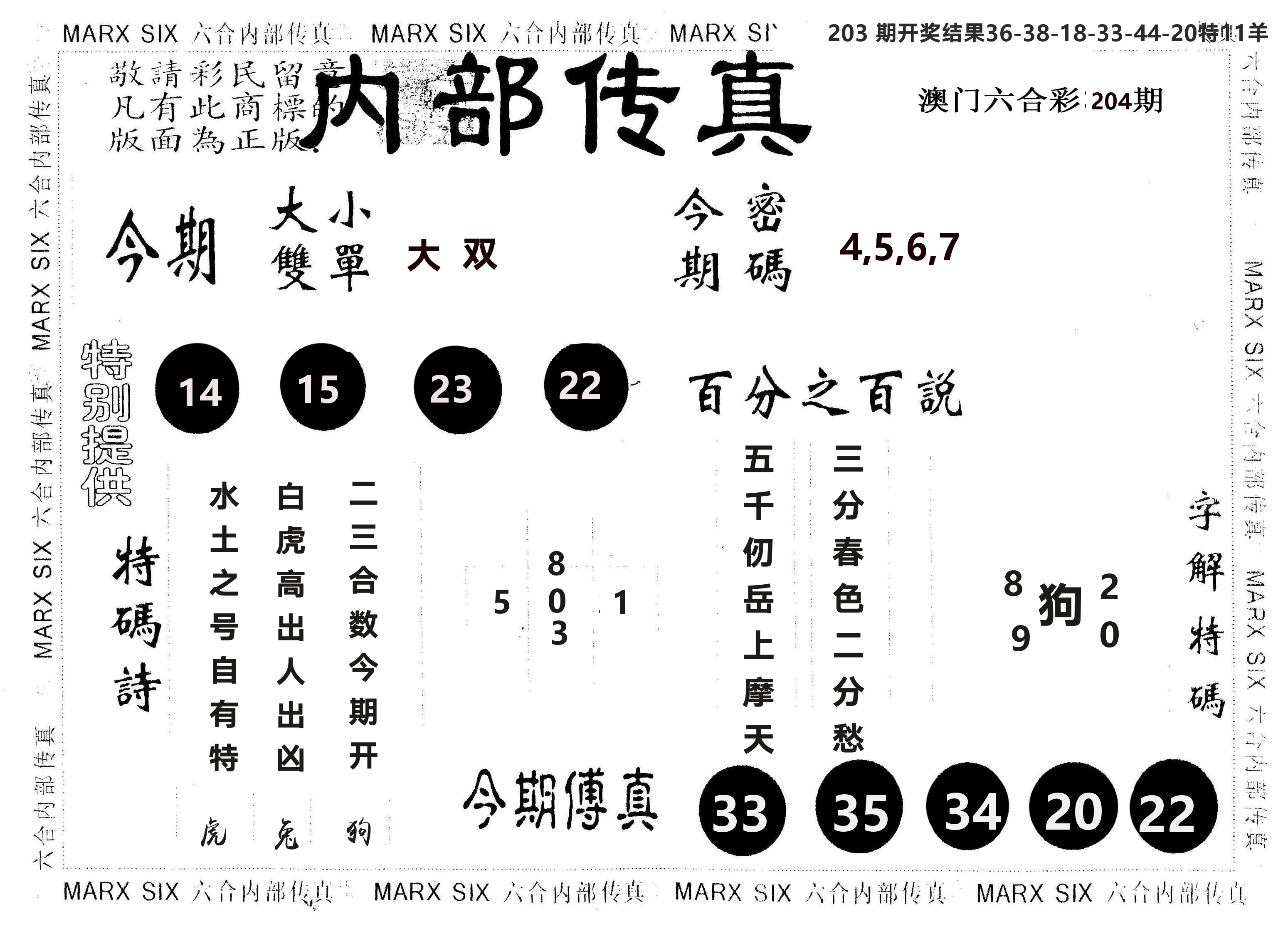 另版内部传真 第204期