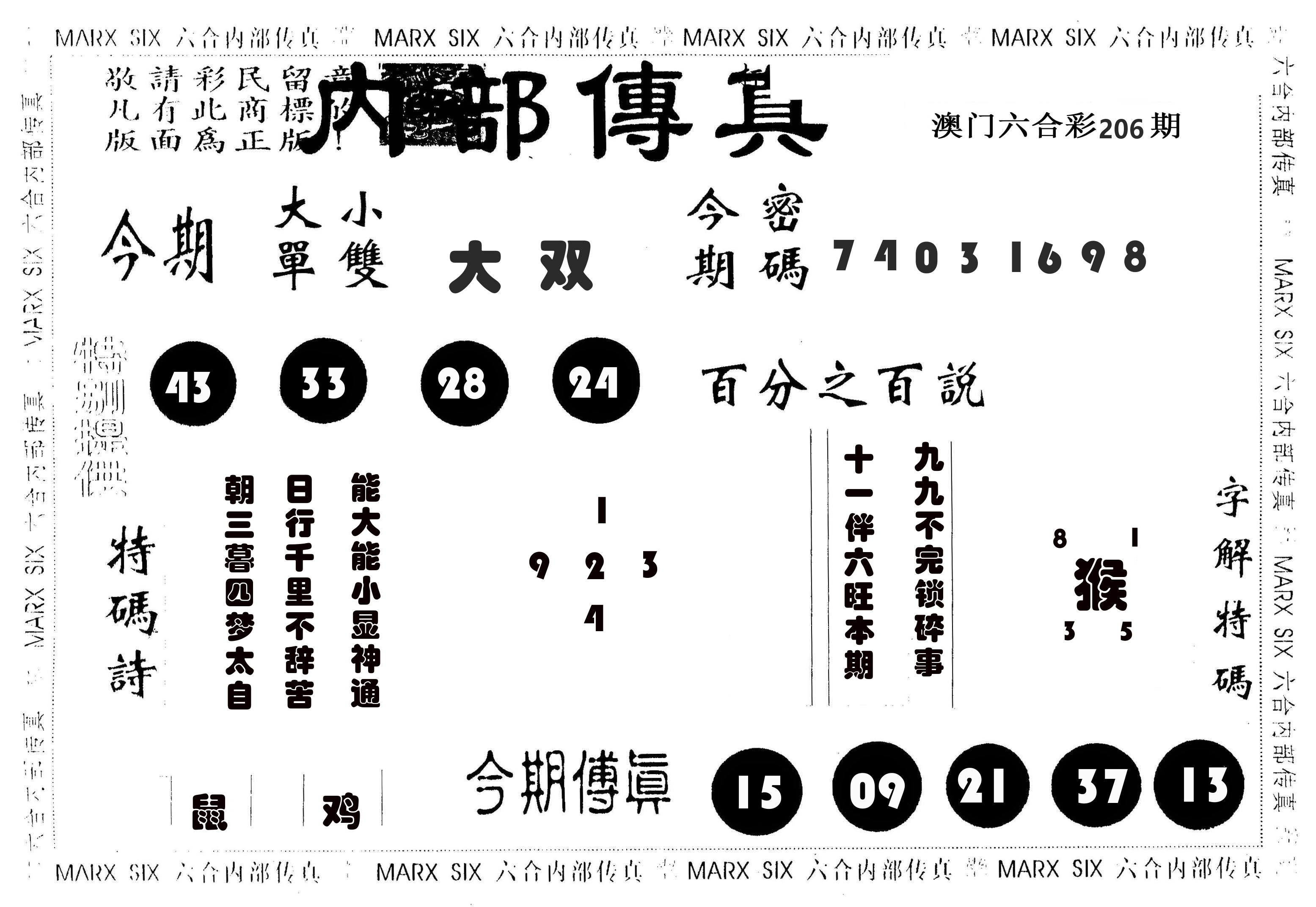 内部传真 第206期