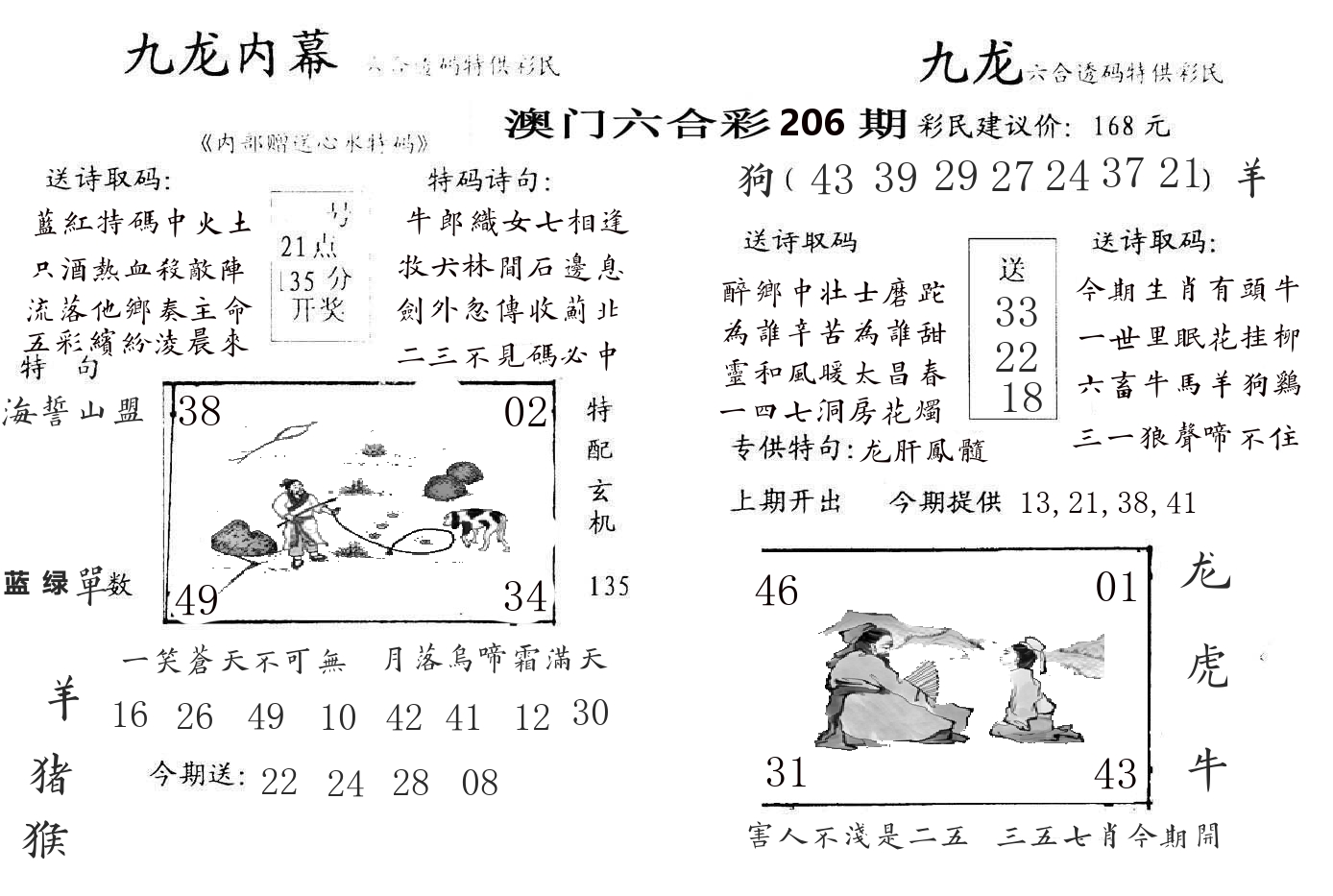 九龙内幕 第206期