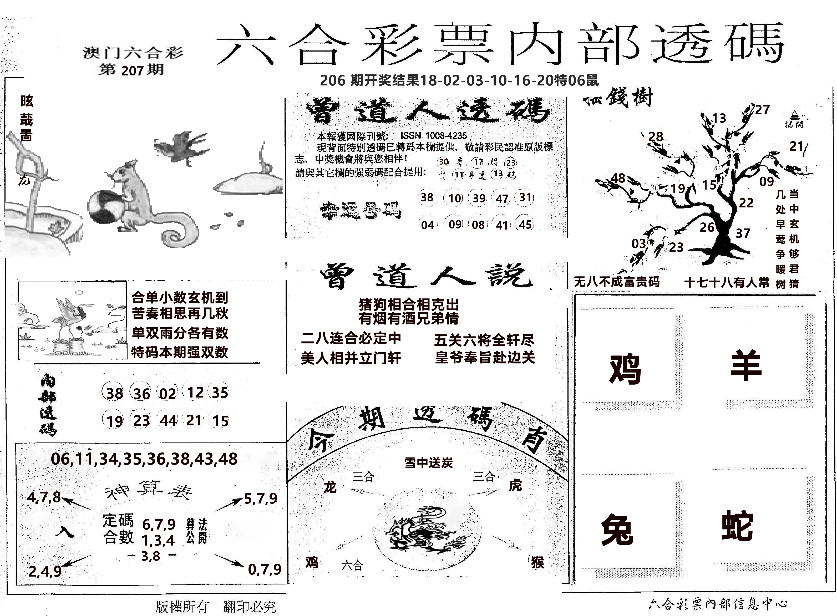 内部透码(信封) 第207期