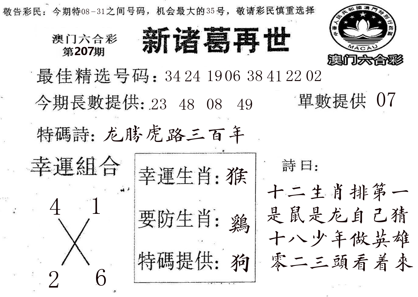 新诸葛 第207期