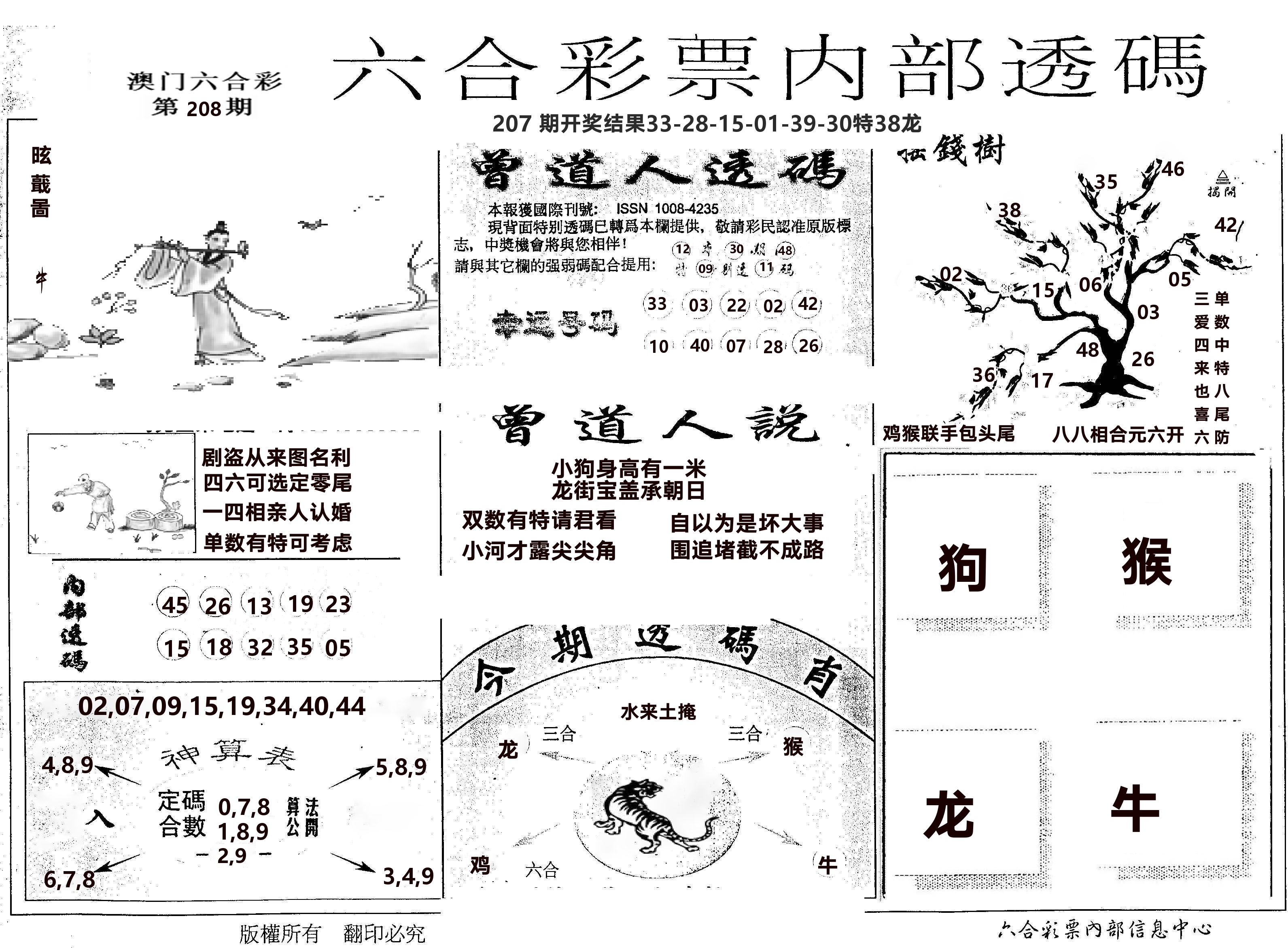 内部透码(信封) 第208期