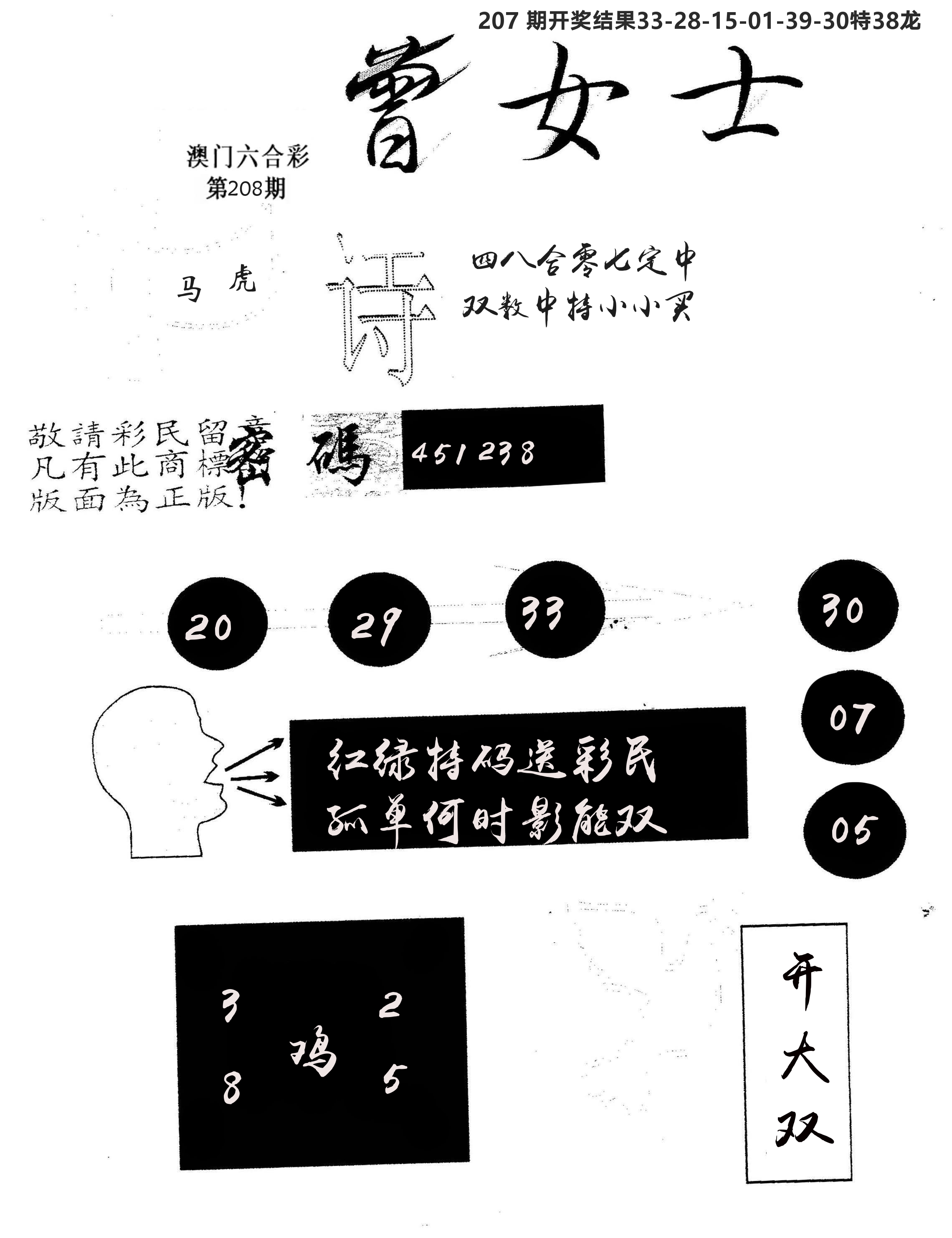 另版曾女士百灵鸟 第208期