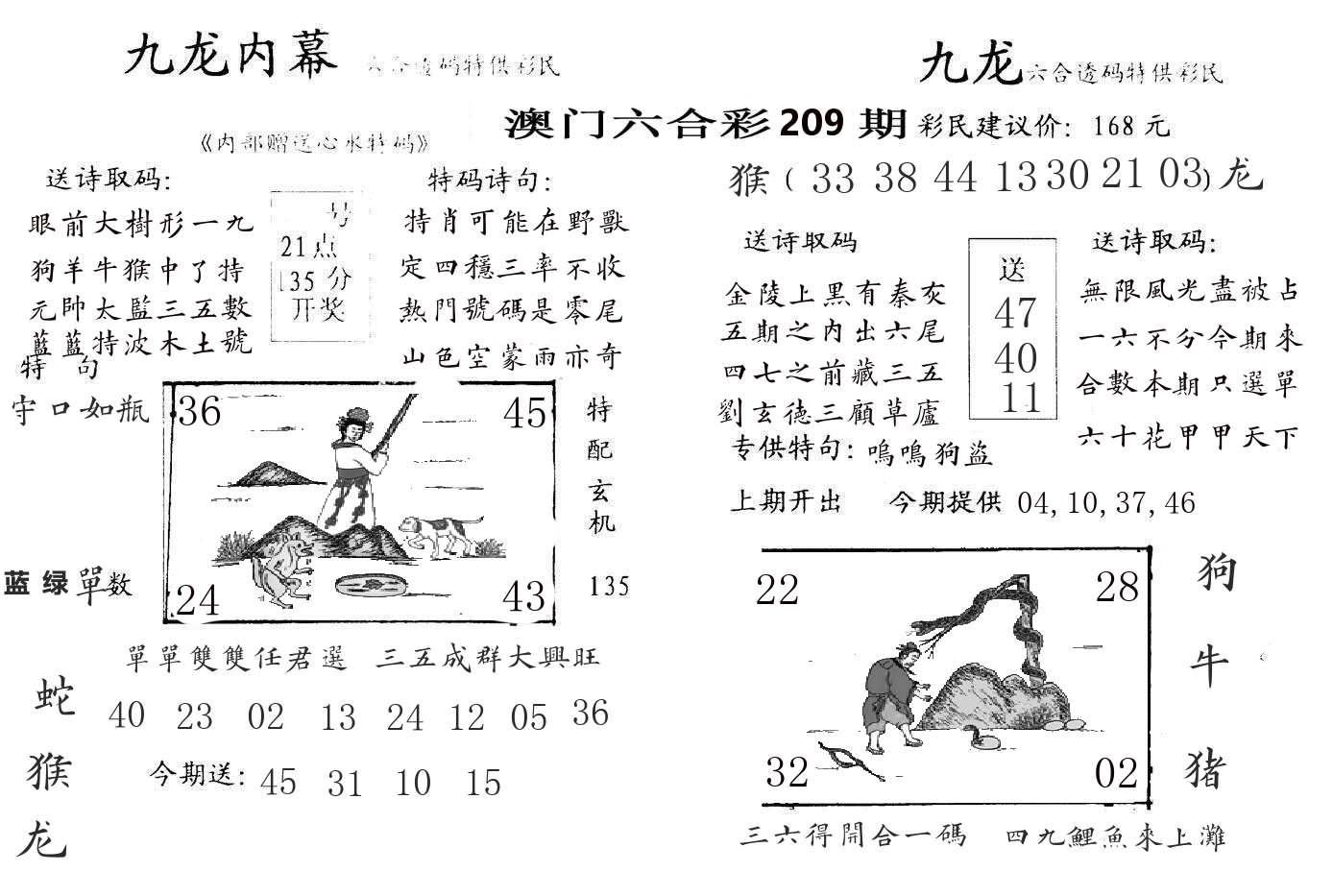 九龙内幕 第209期
