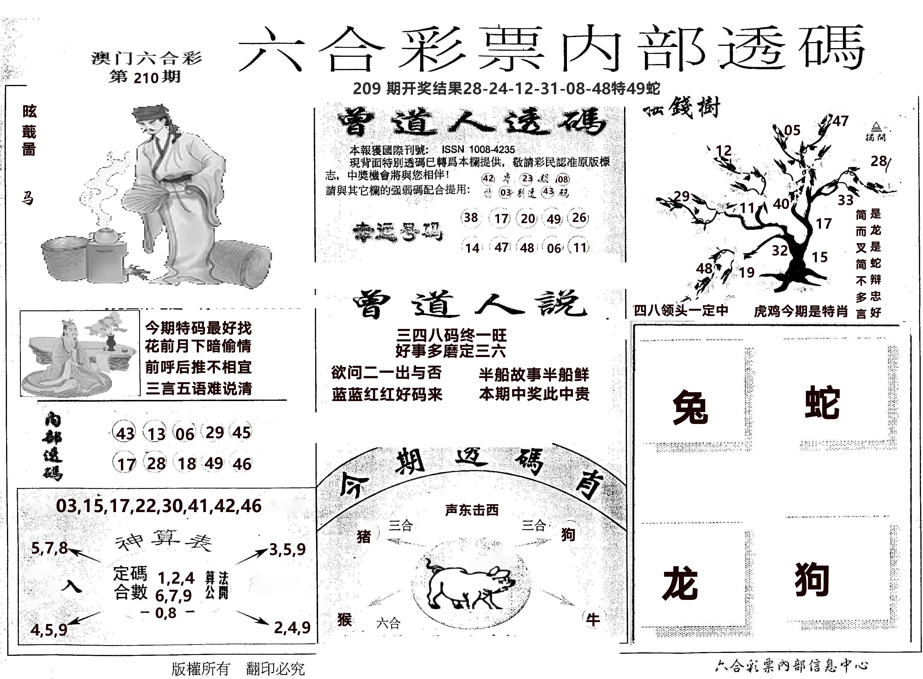内部透码(信封) 第210期