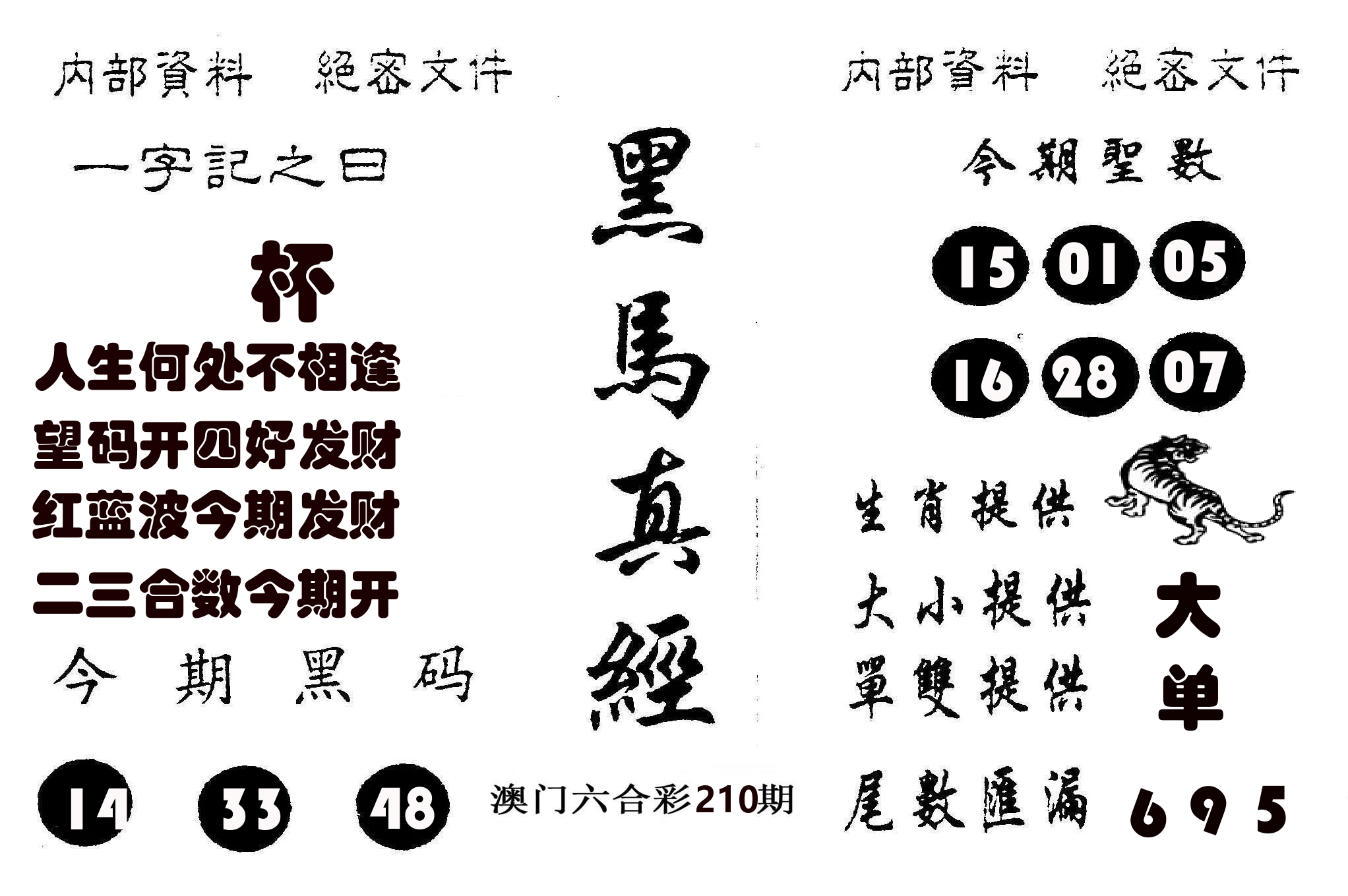 黑马真经 第210期