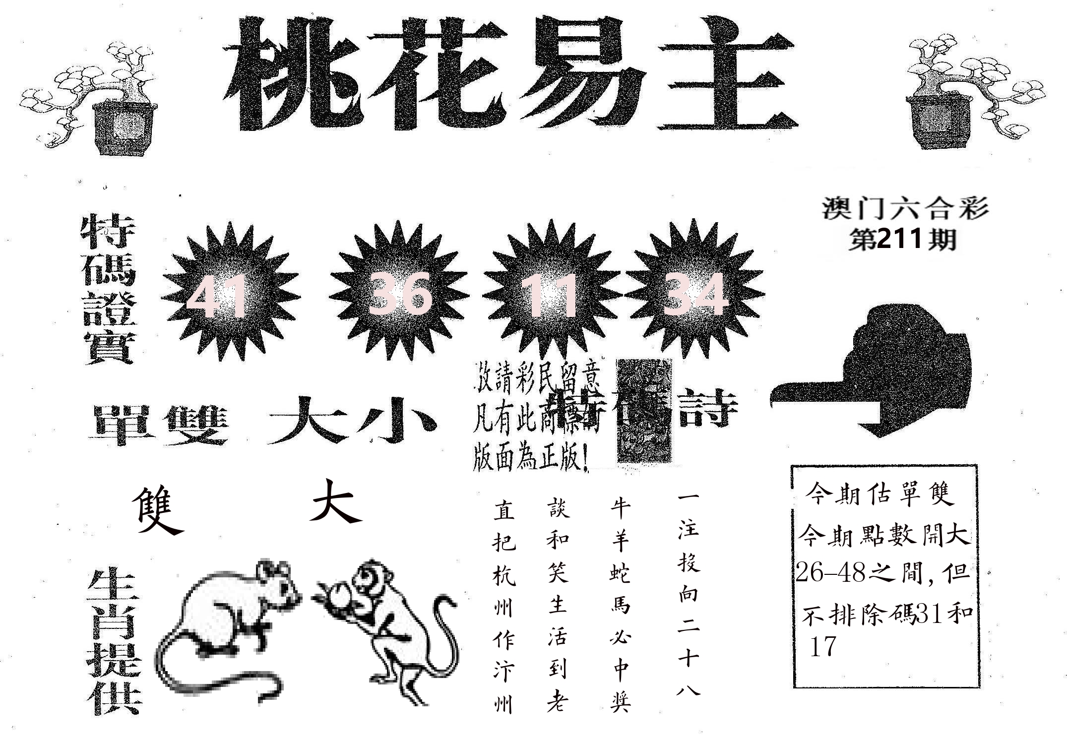 桃花易主 第211期