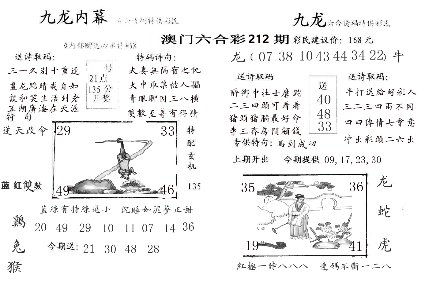 九龙内幕 第212期