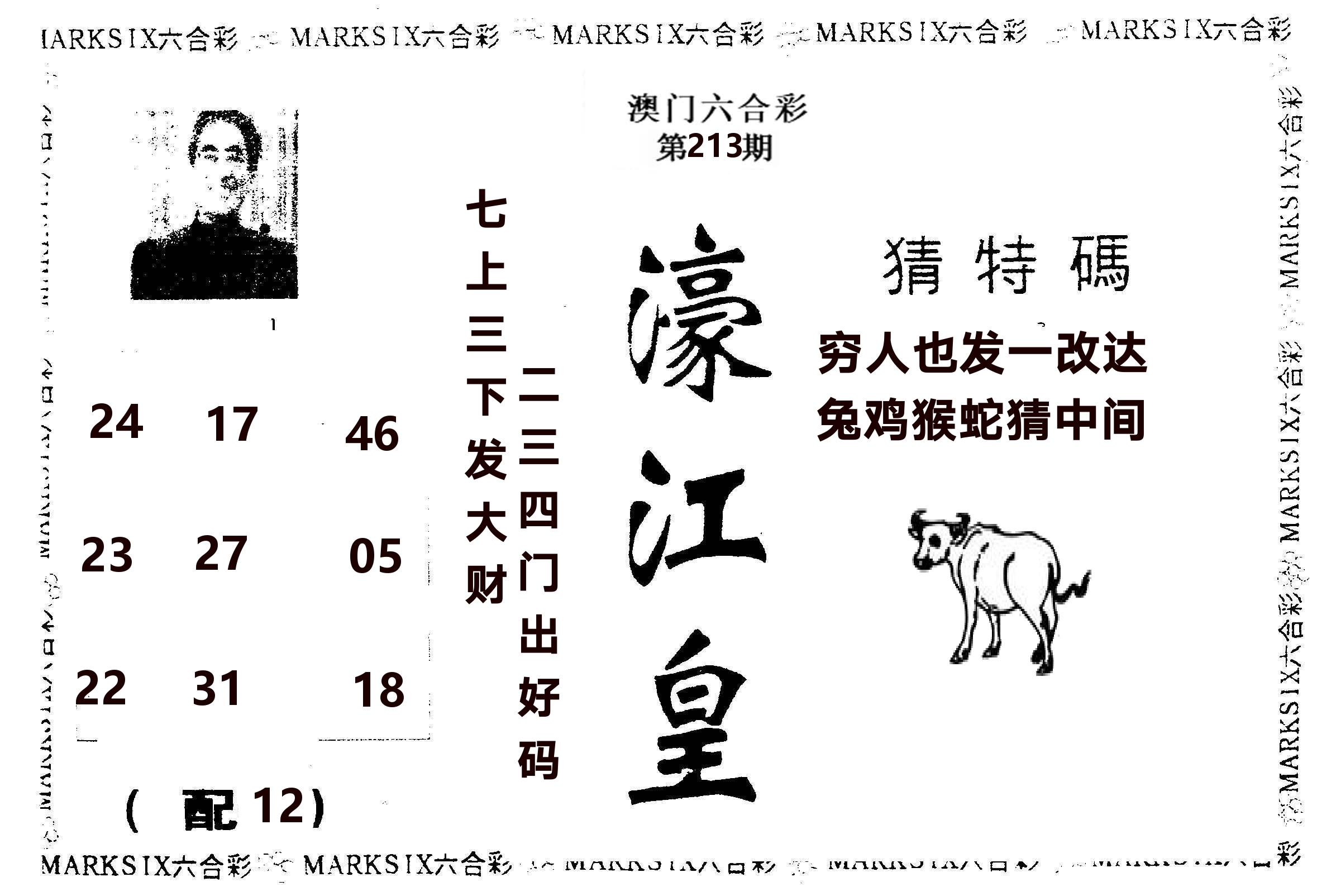 濠江皇 第213期