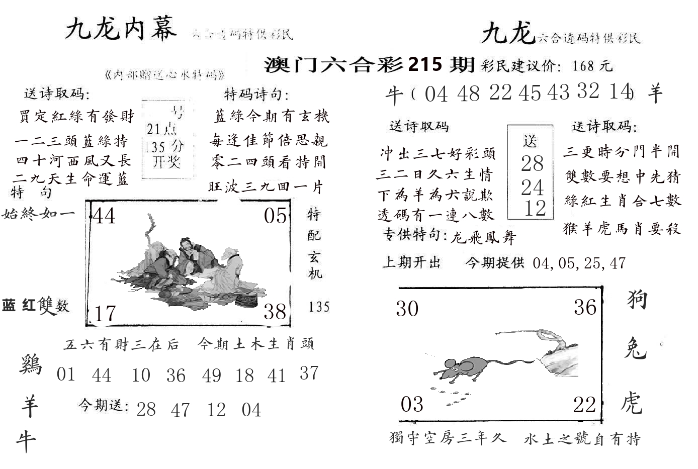 九龙内幕 第215期