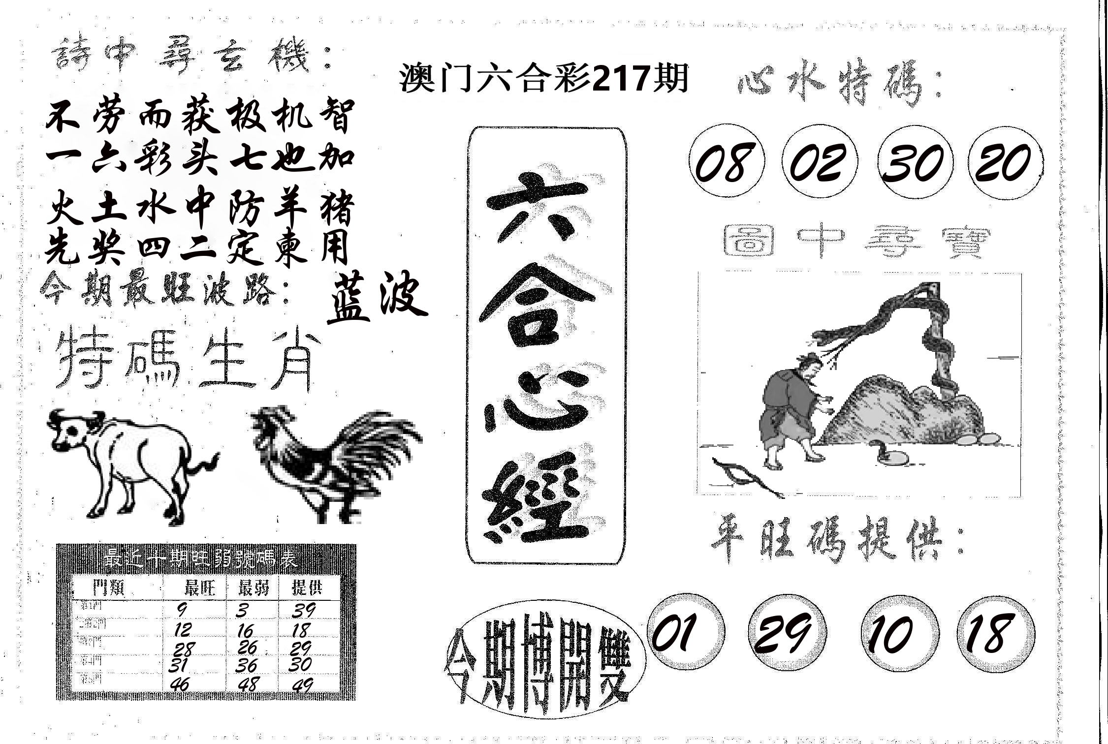 六合心经 第217期