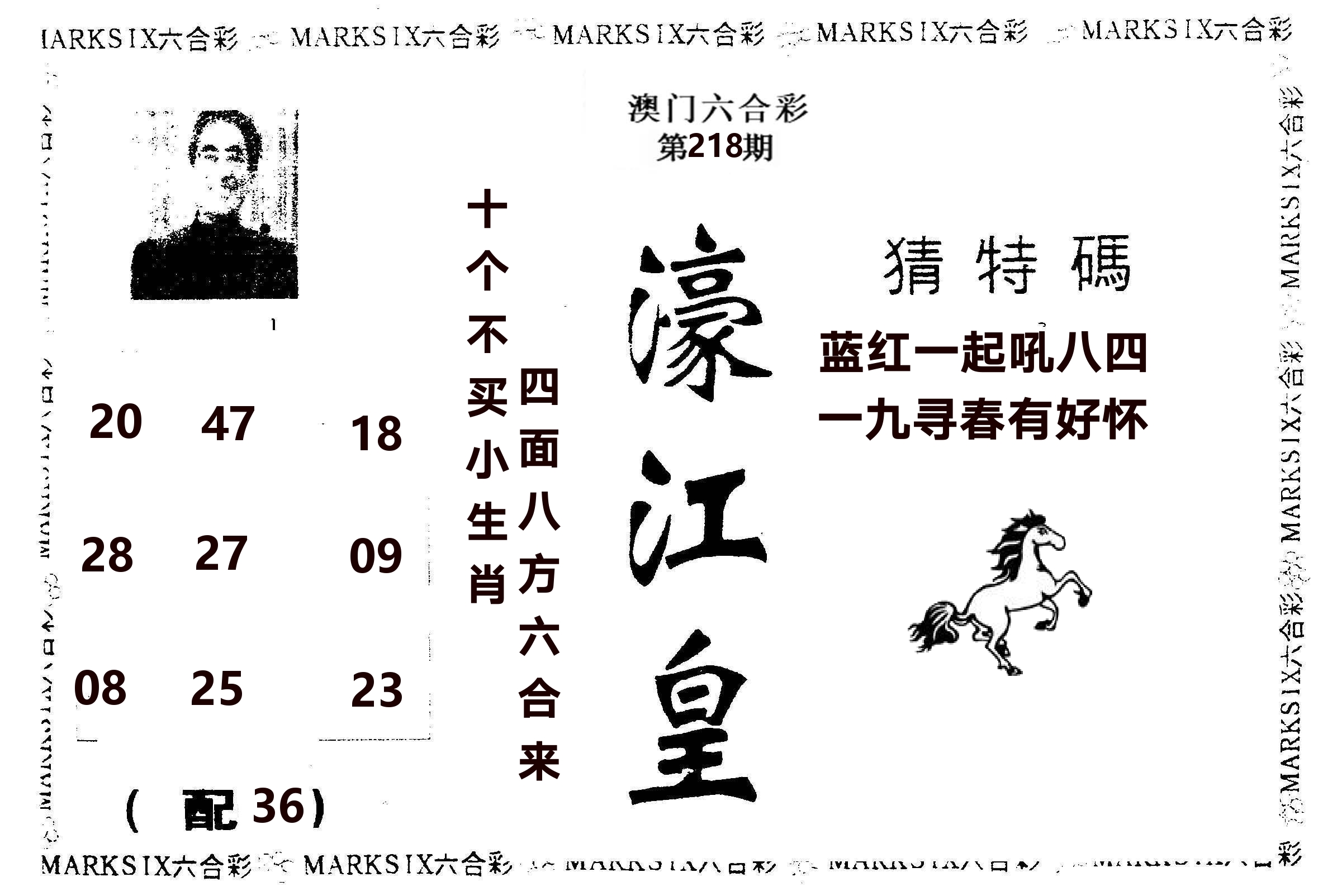 濠江皇 第218期