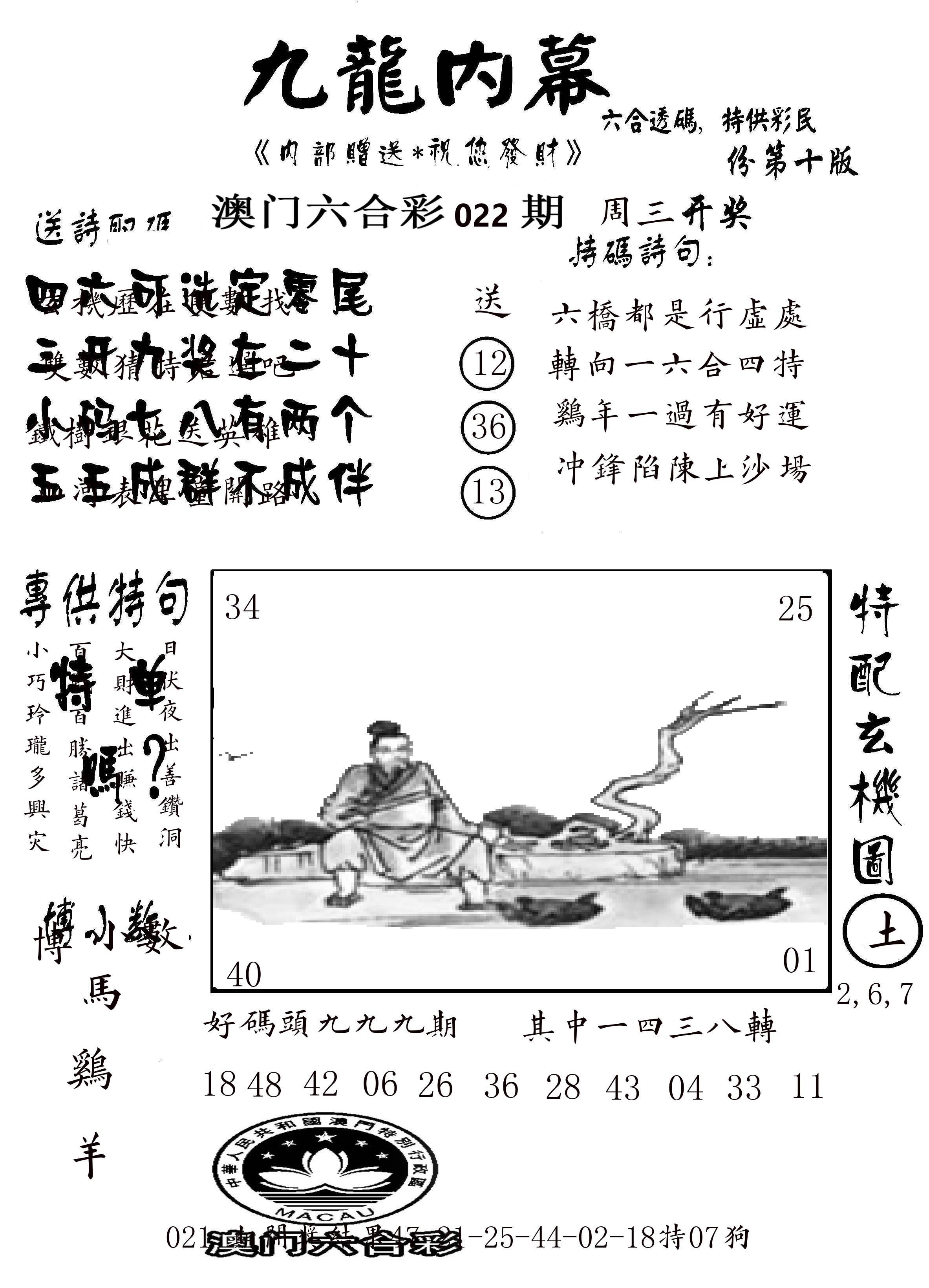 澳门传真2 第22期