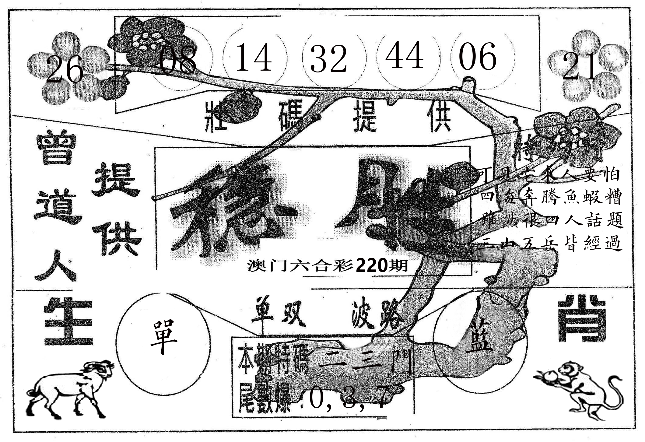 稳胜 第220期