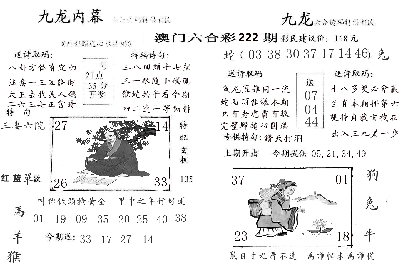 九龙内幕 第222期