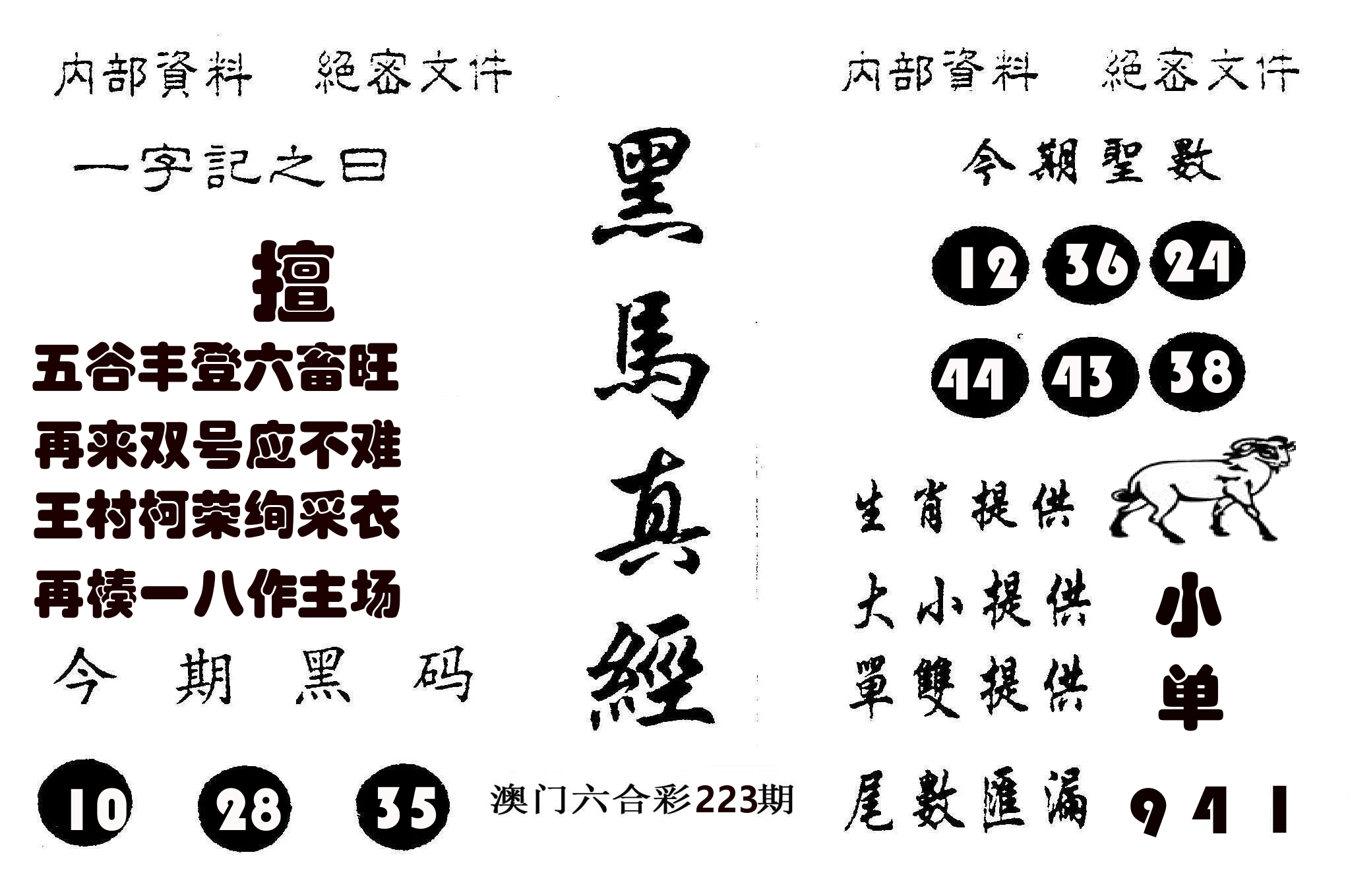 黑马真经 第223期