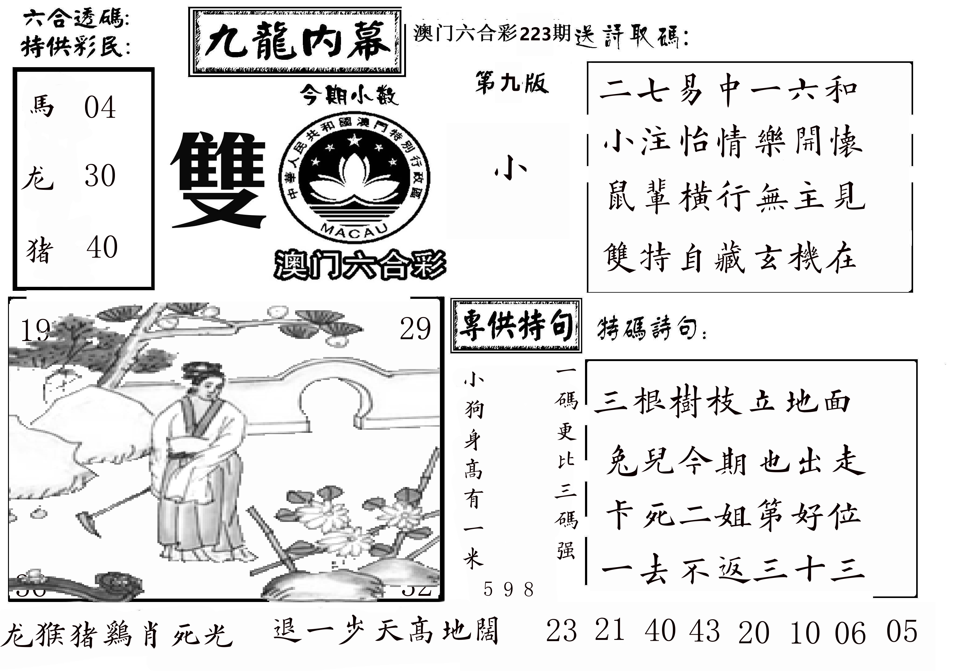澳门传真3 第223期