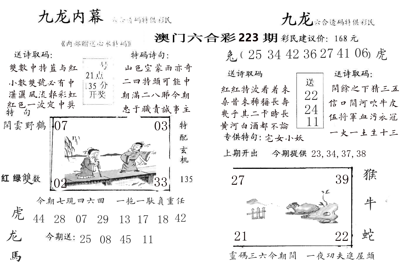 九龙内幕 第223期