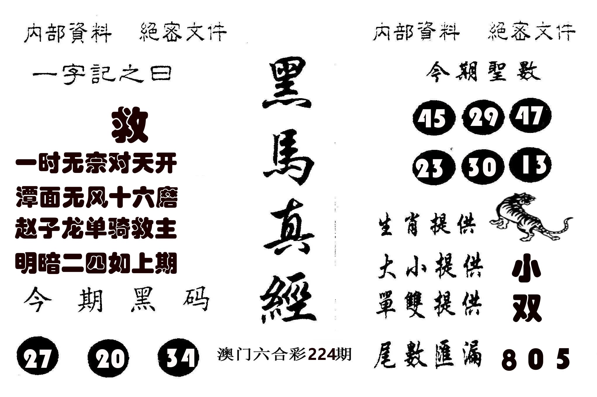黑马真经 第224期