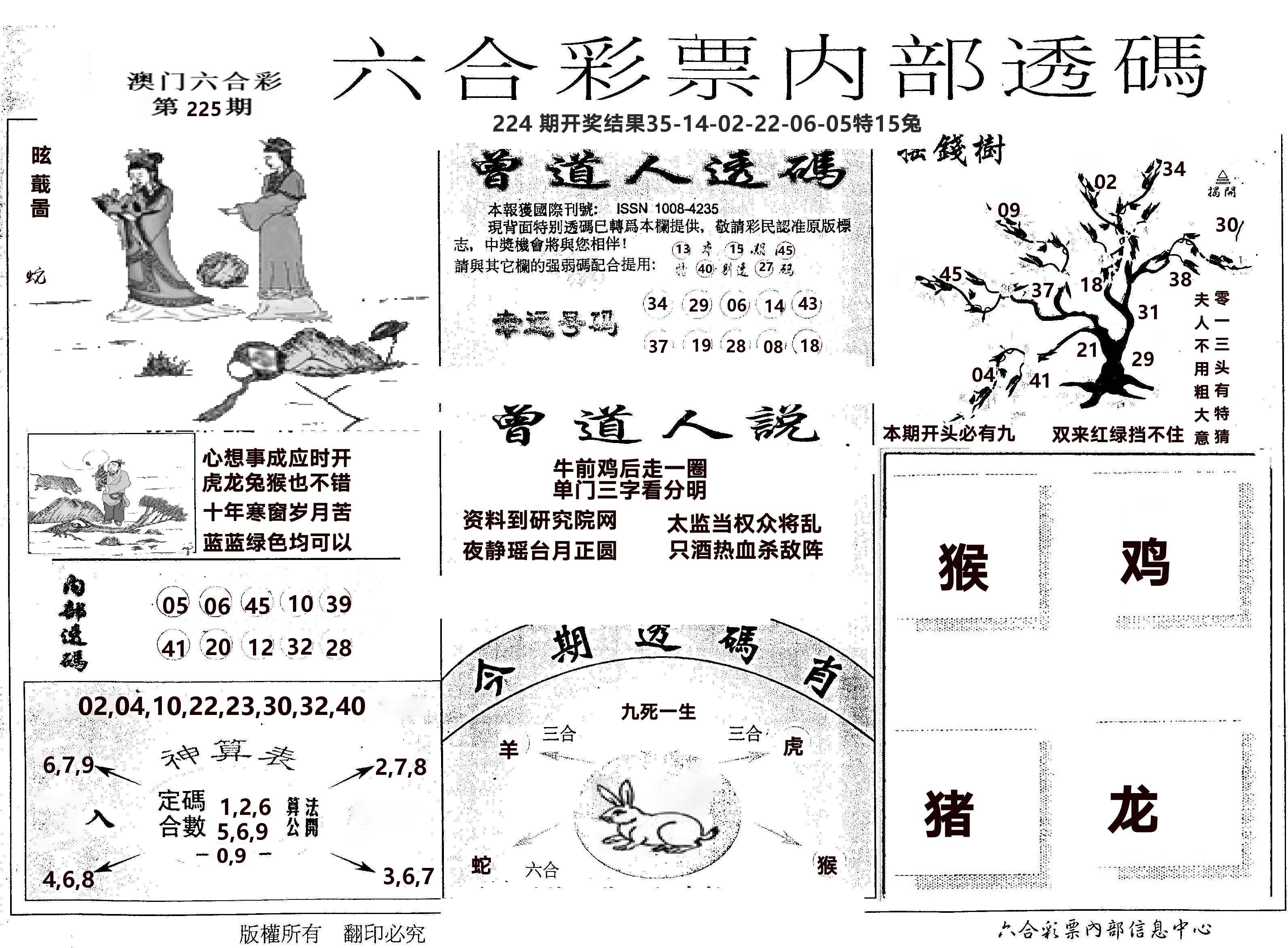 内部透码(信封) 第225期