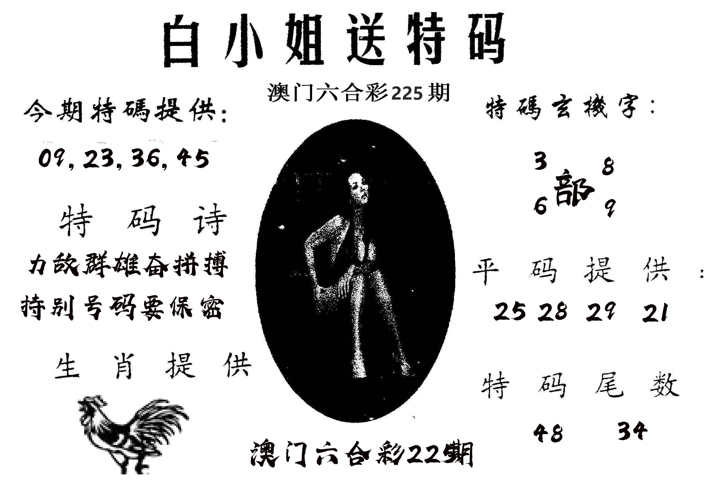 白姐送特 第225期