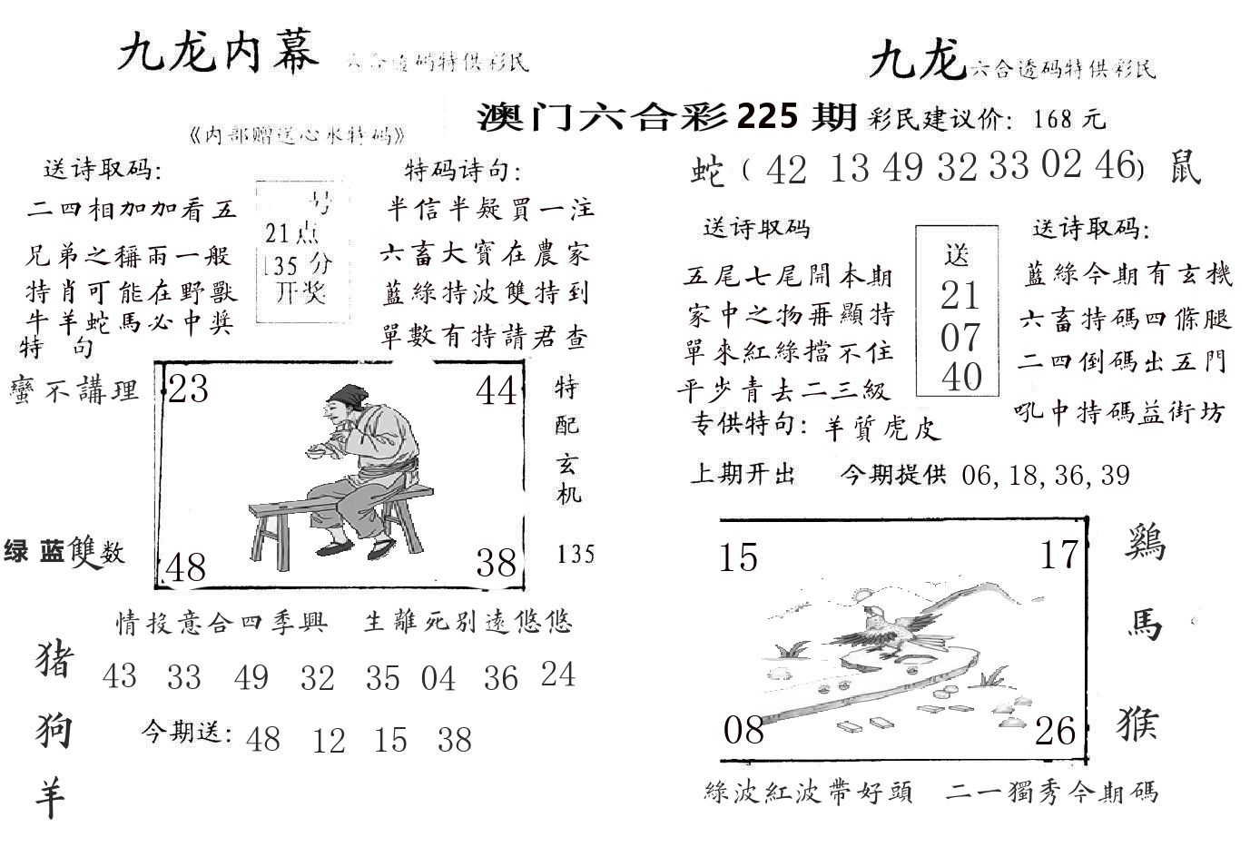 九龙内幕 第225期