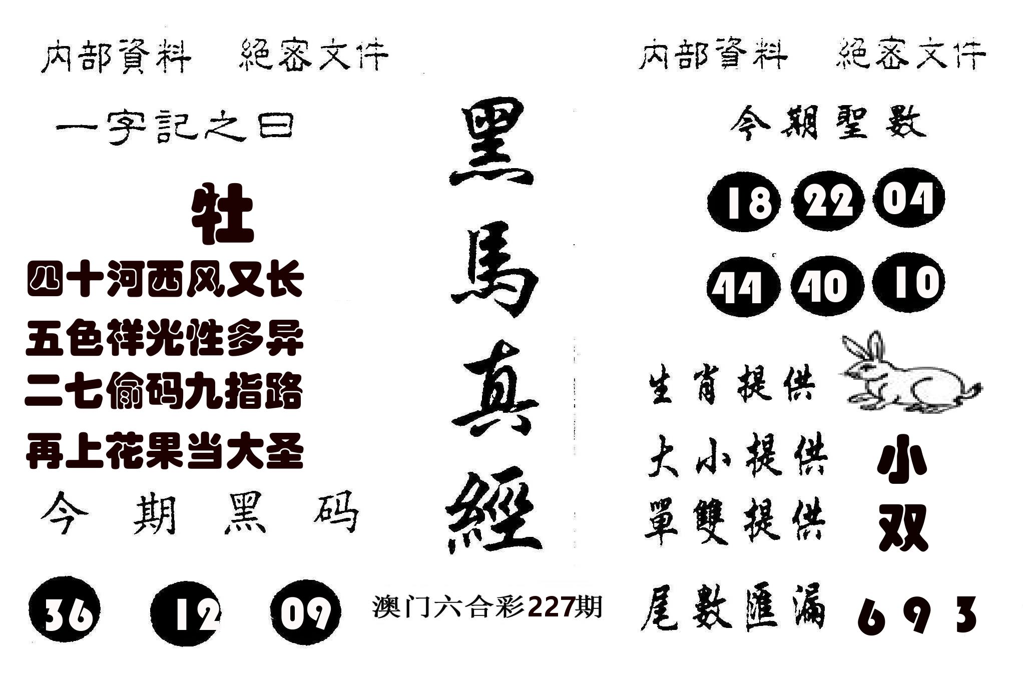黑马真经 第227期