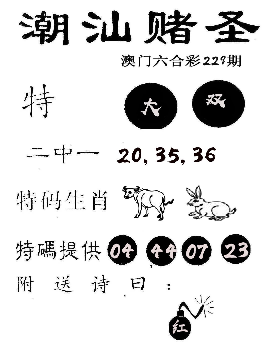 潮汕赌圣 第229期