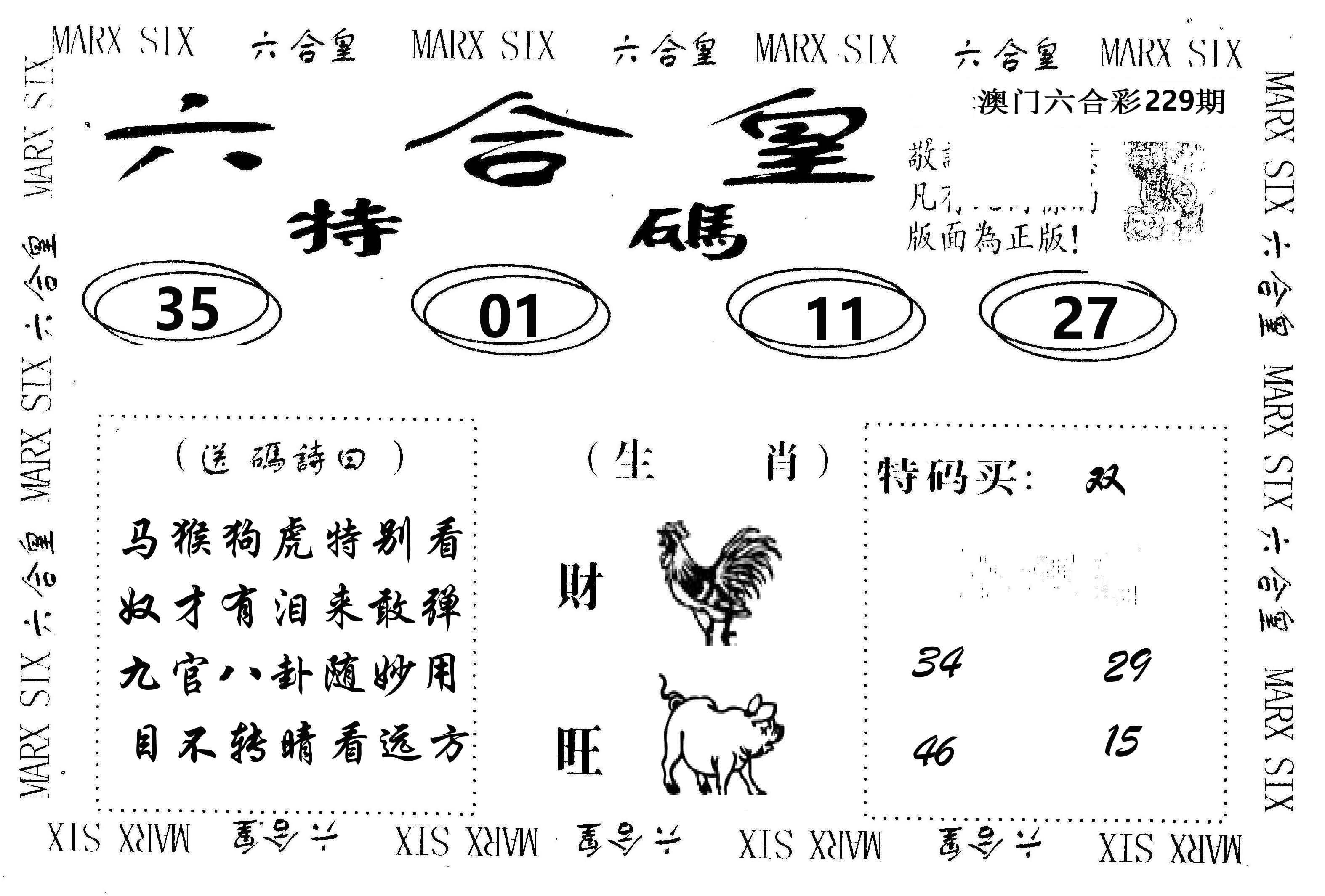 六合皇 第229期