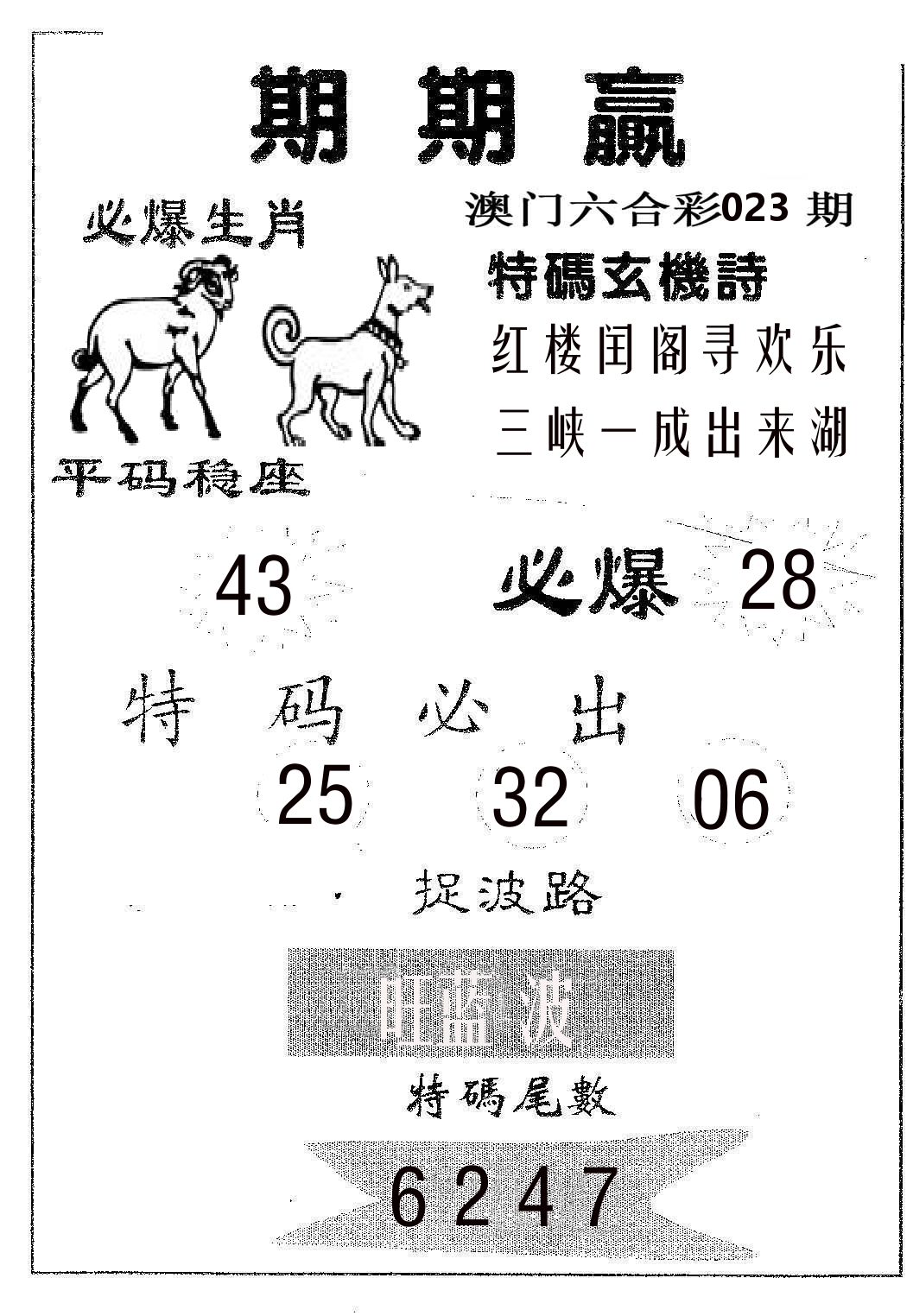 期期赢 第23期