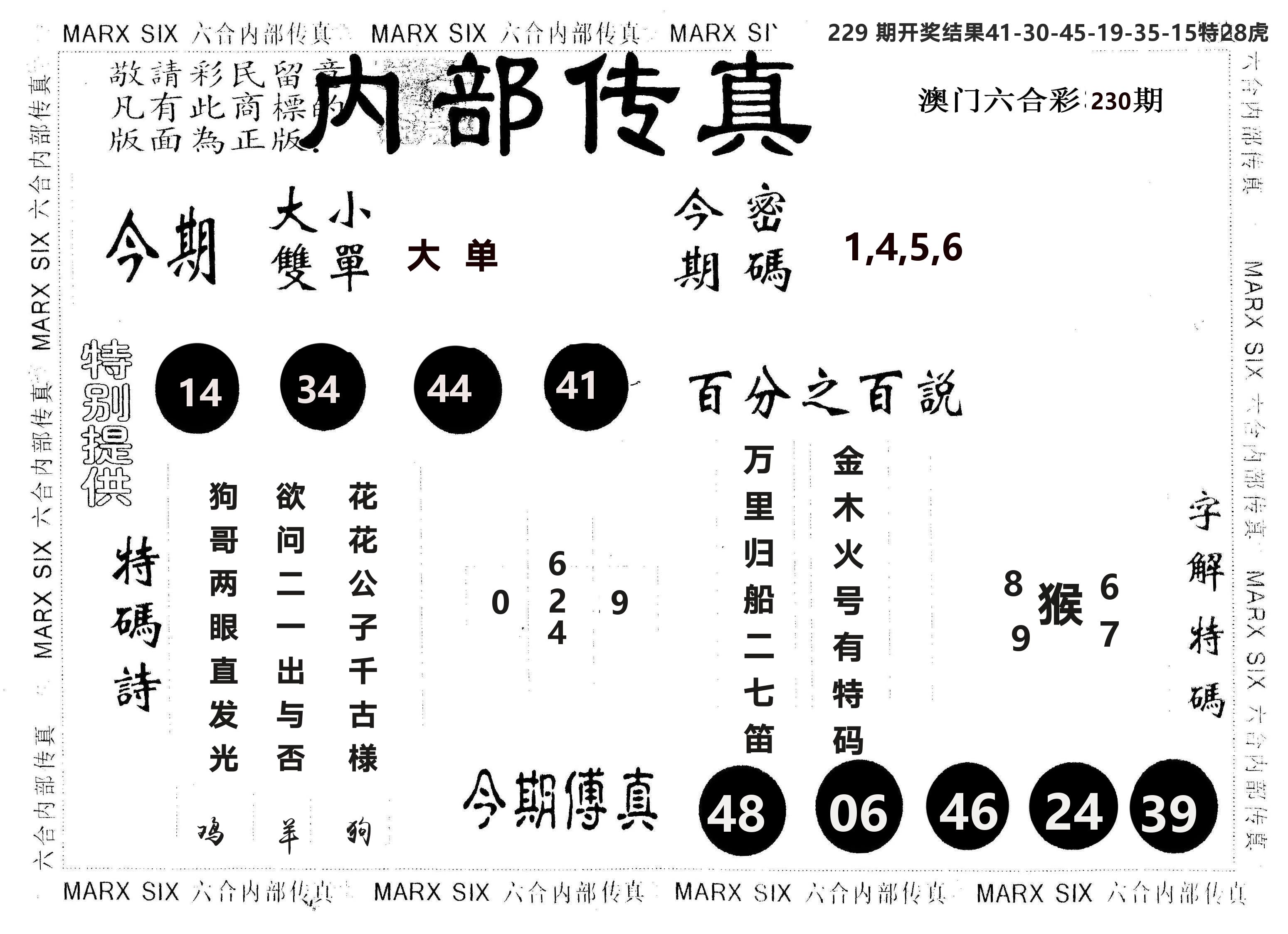 另版内部传真 第230期