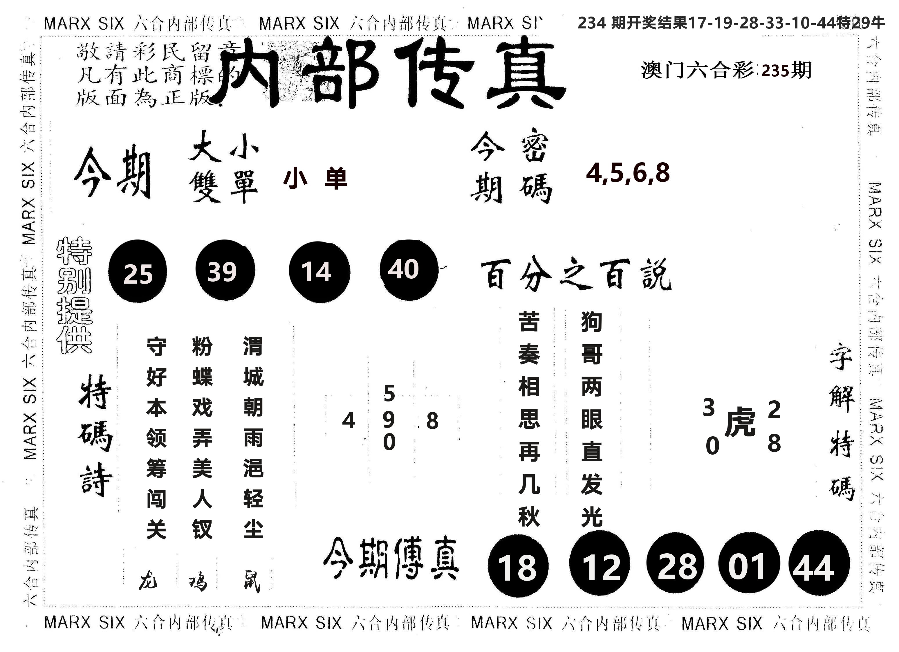 另版内部传真 第235期