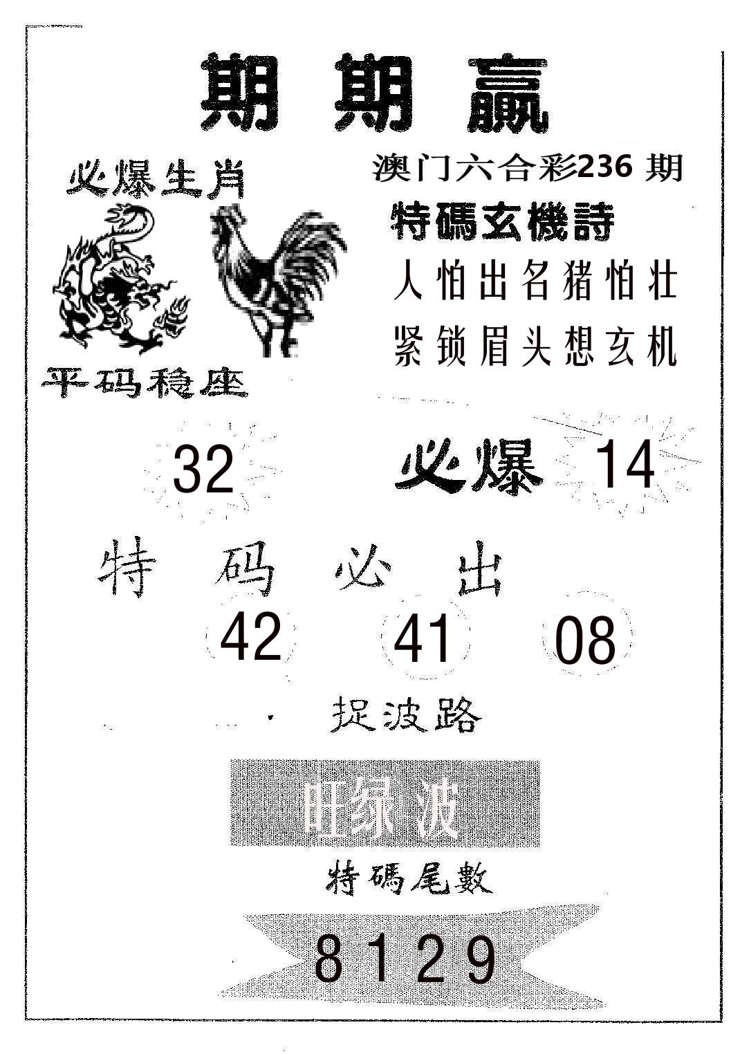 期期赢 第236期