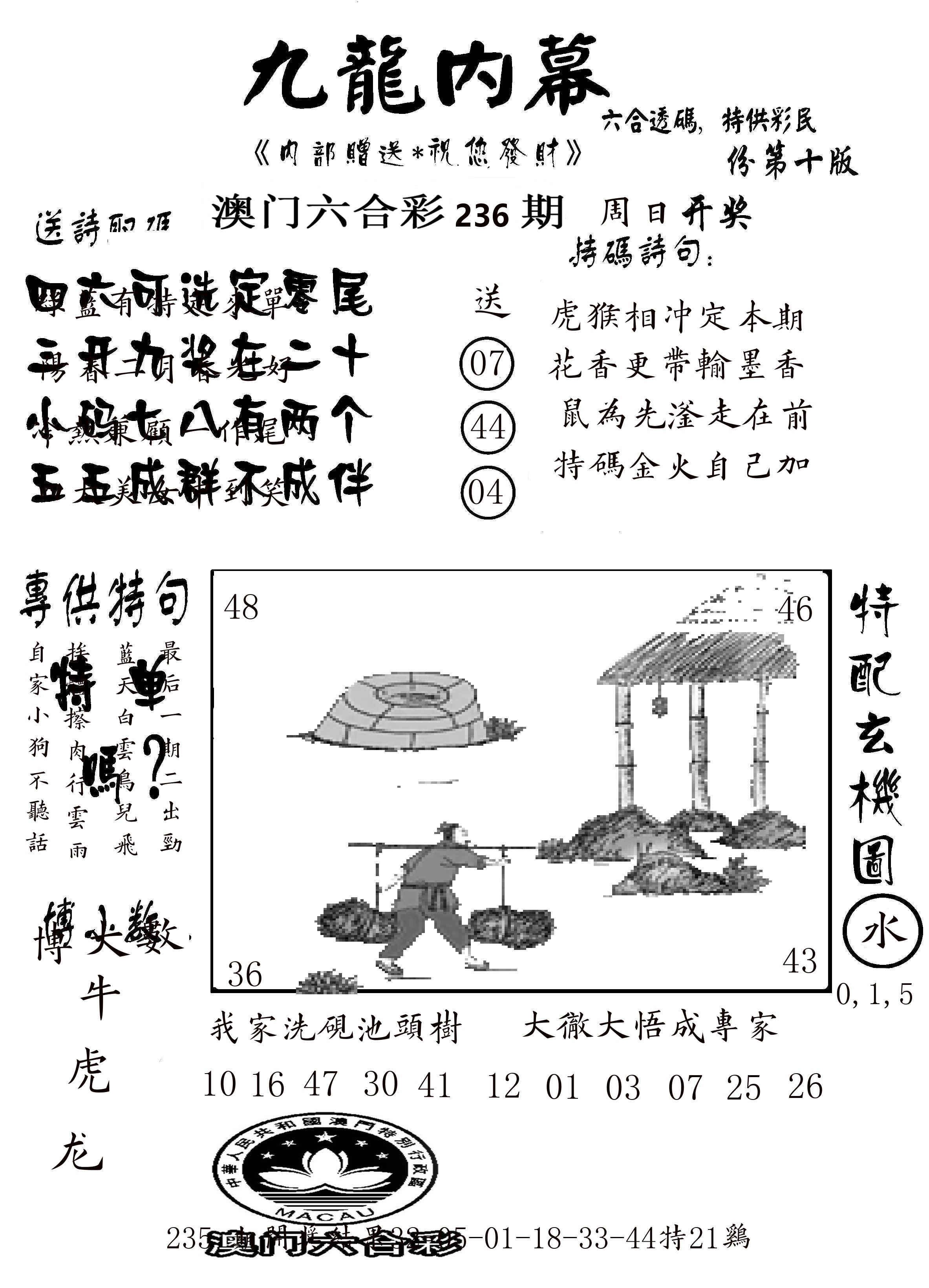 澳门传真2 第236期