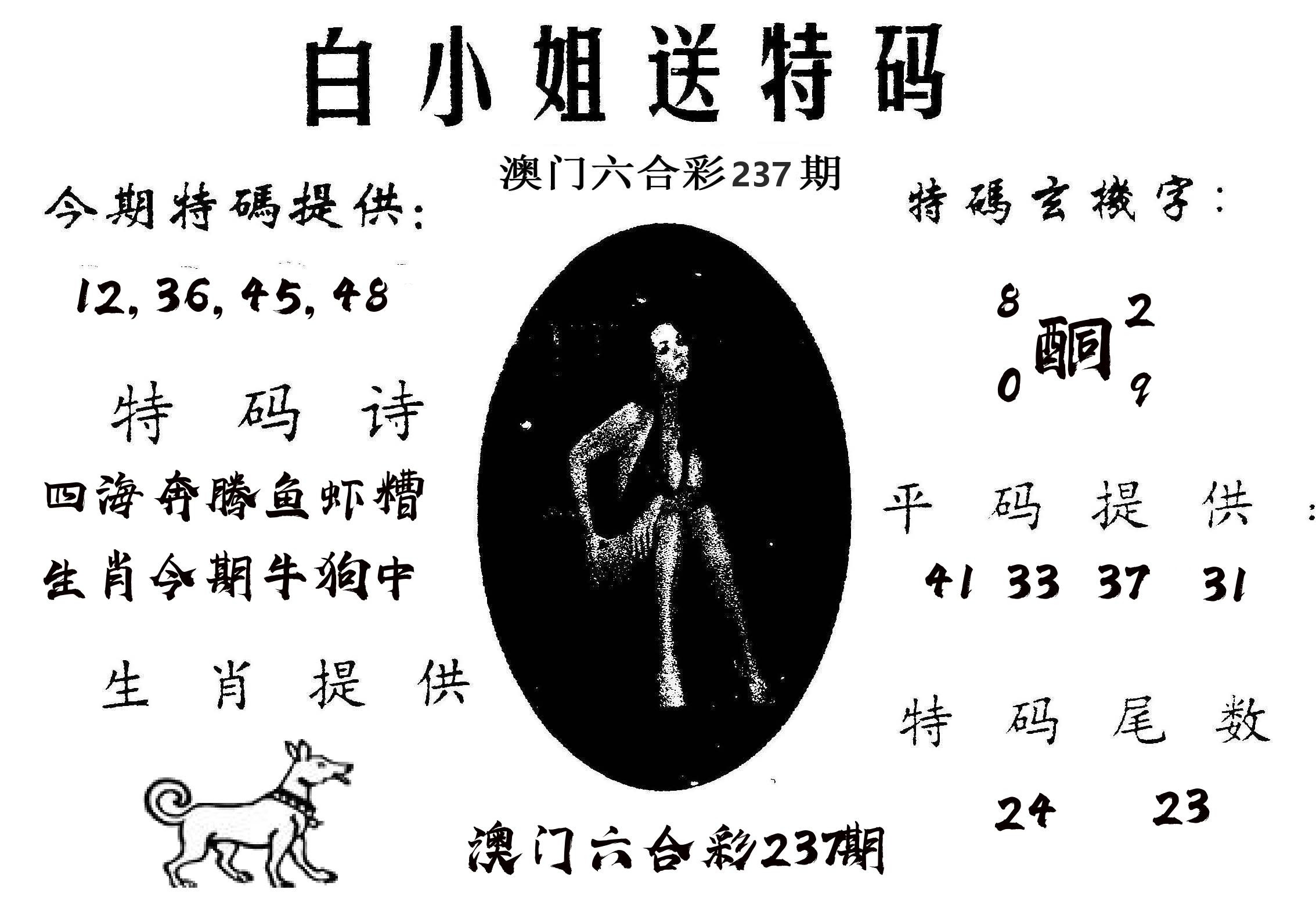 白姐送特 第237期