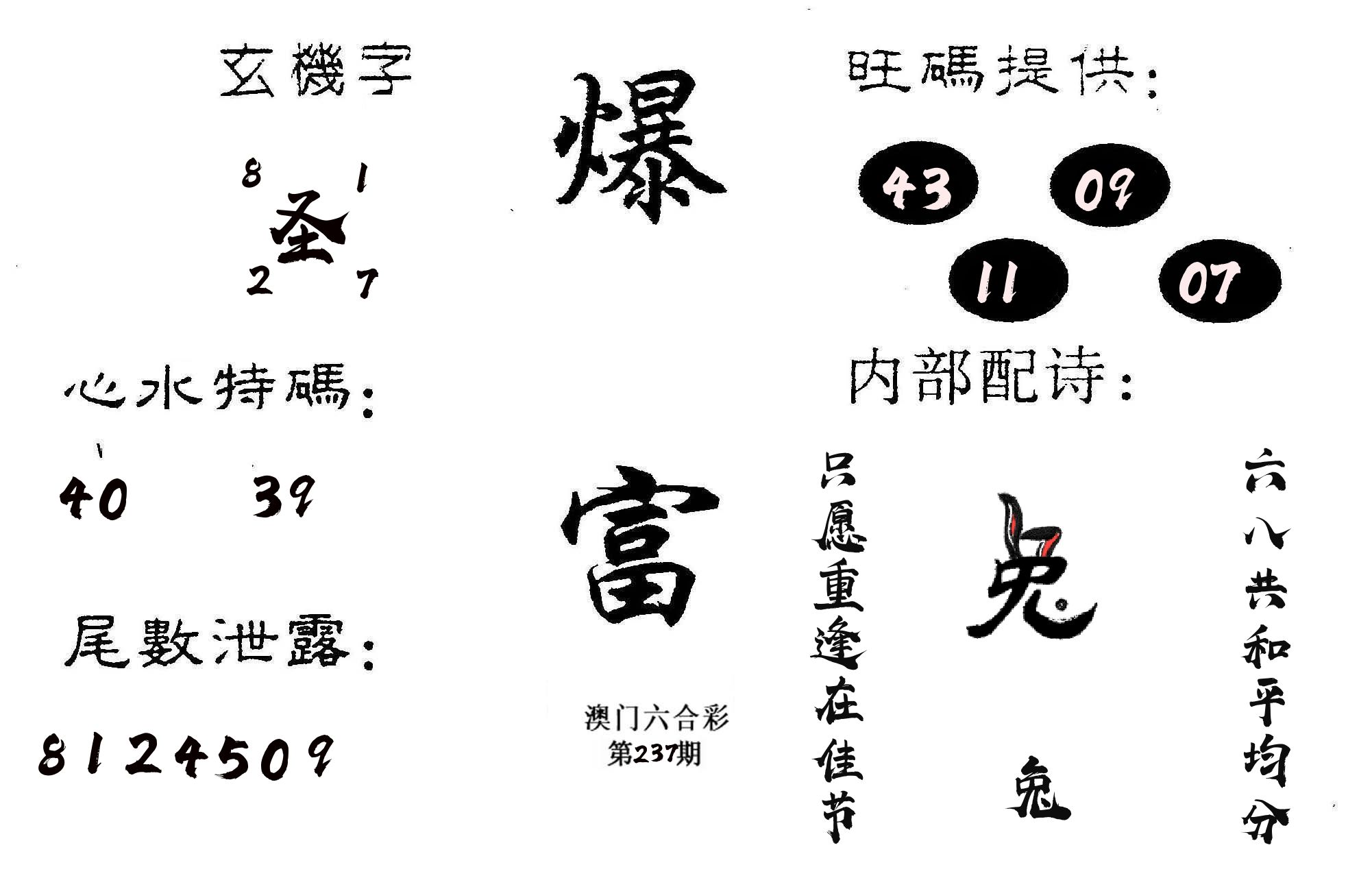 爆富 第237期