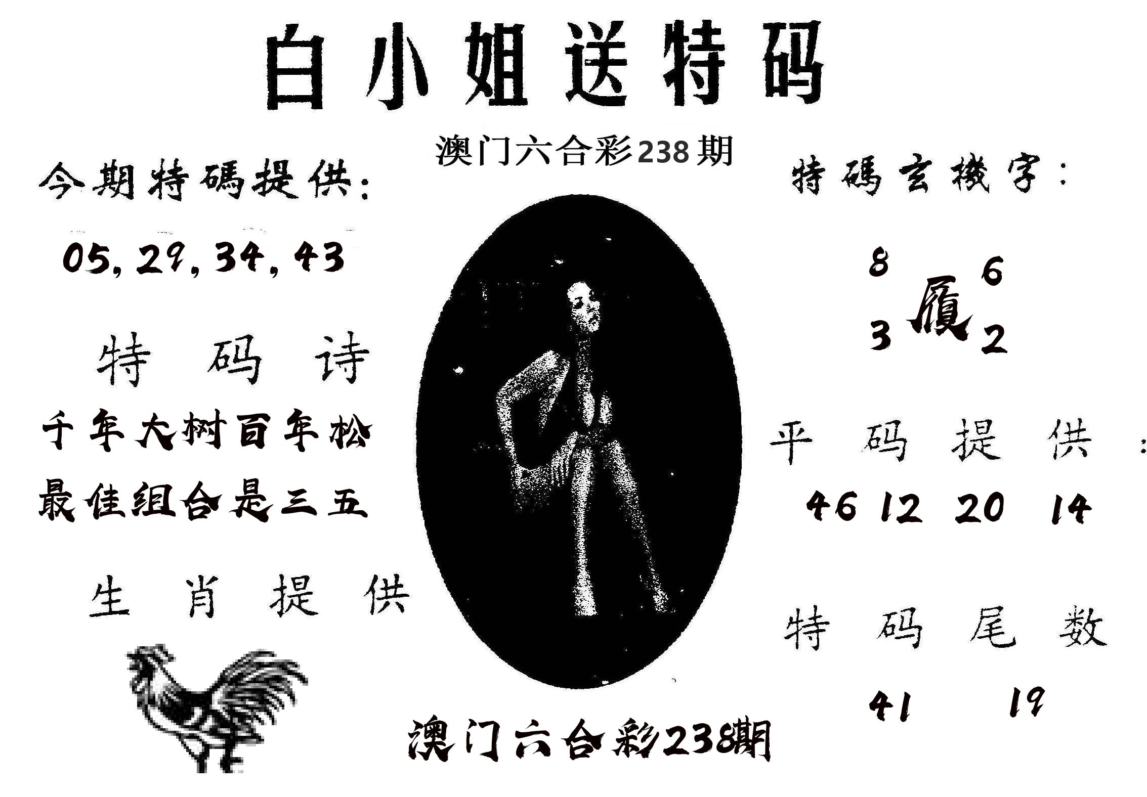 白姐送特 第238期