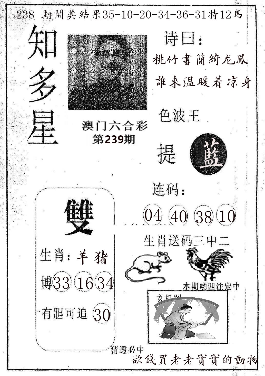 知多星 第239期