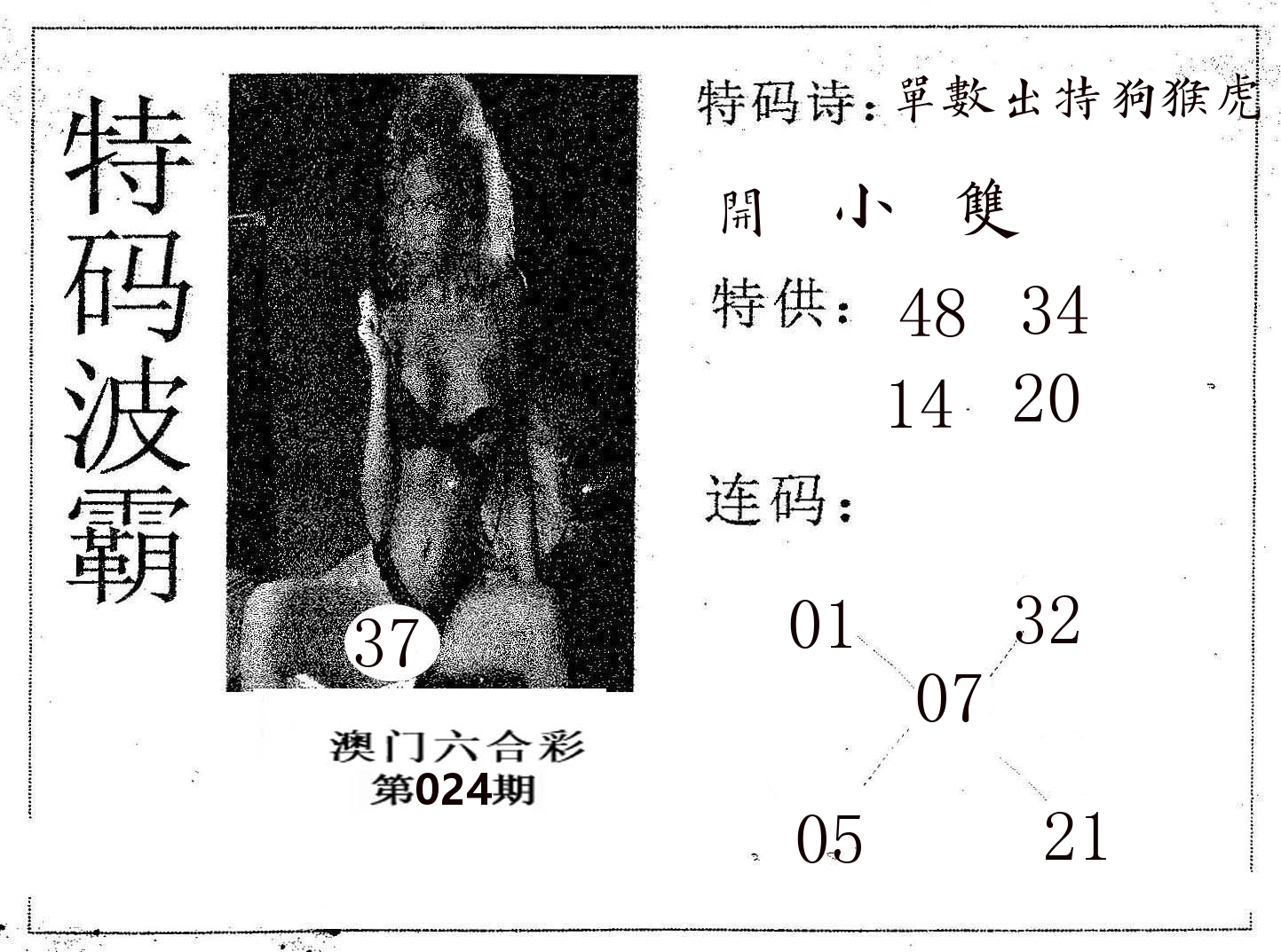 特码波霸 第24期